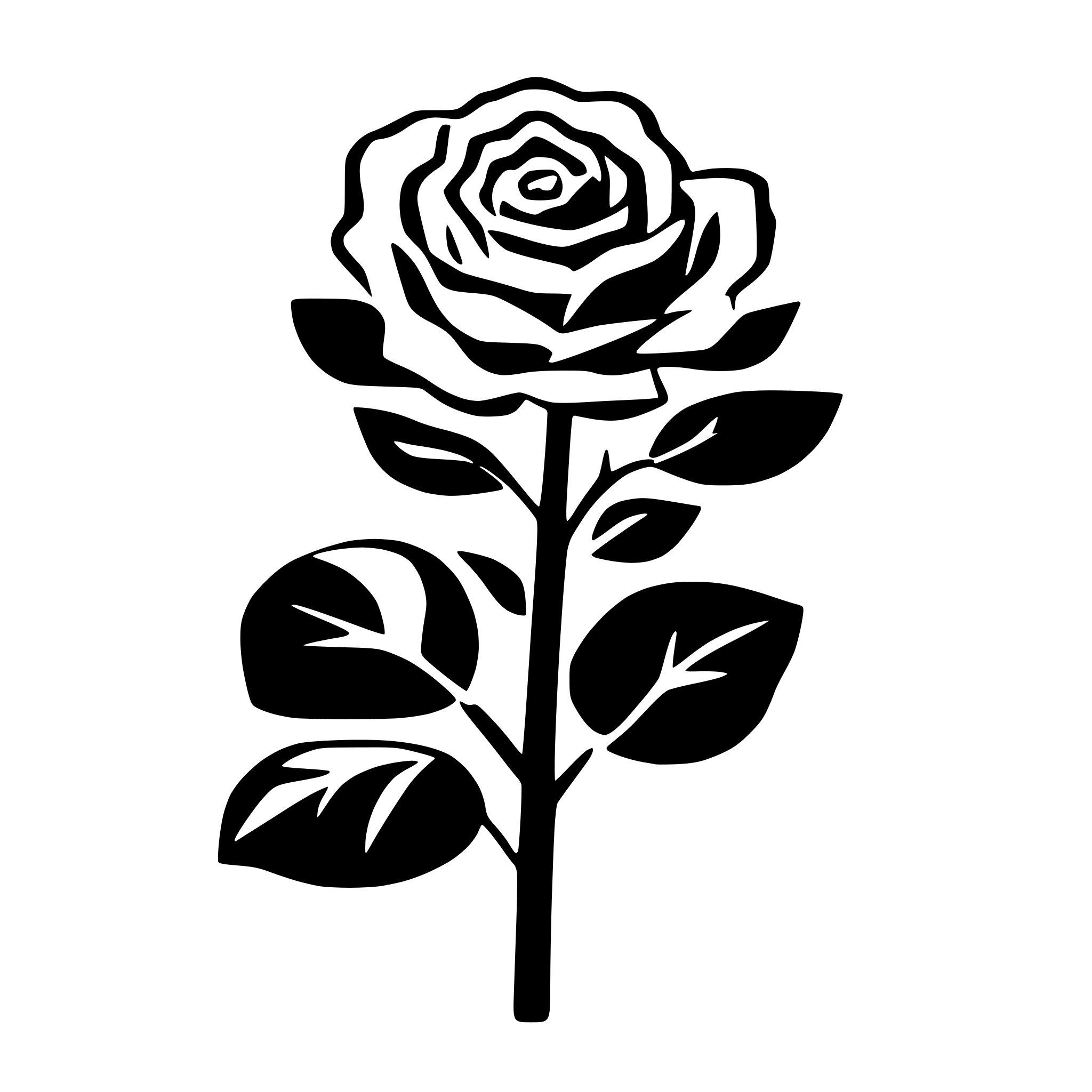 AI-generated SVG of 'rose illustration'