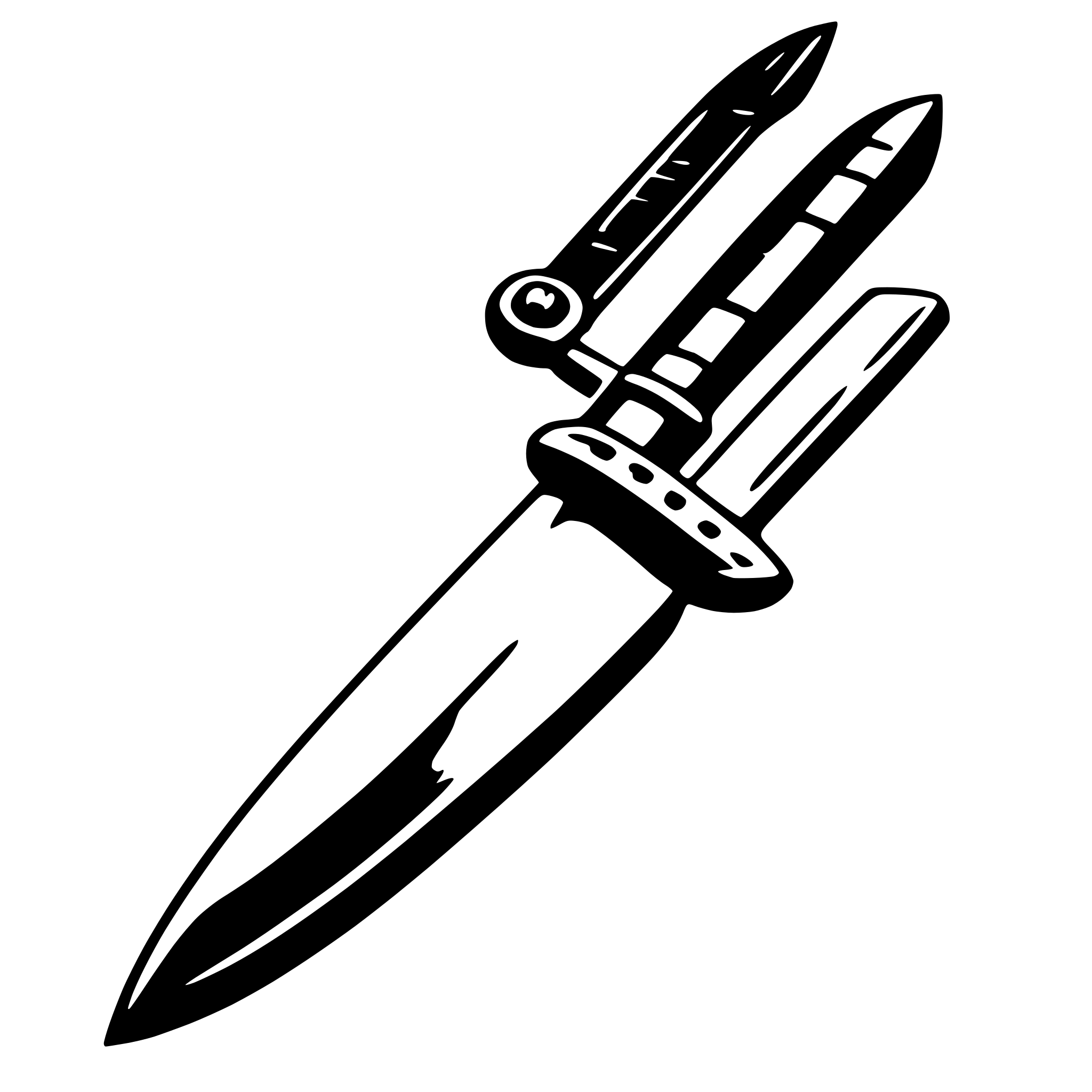 AI-generated SVG of a knife