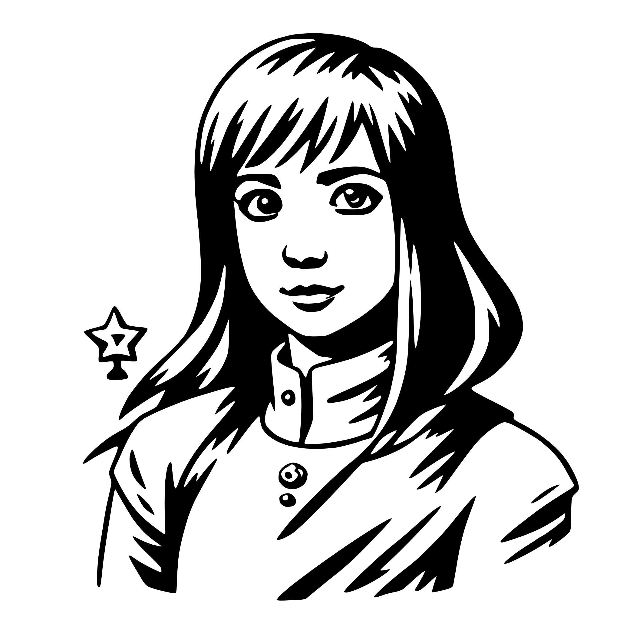 AI-generated SVG of a tsukuyomi