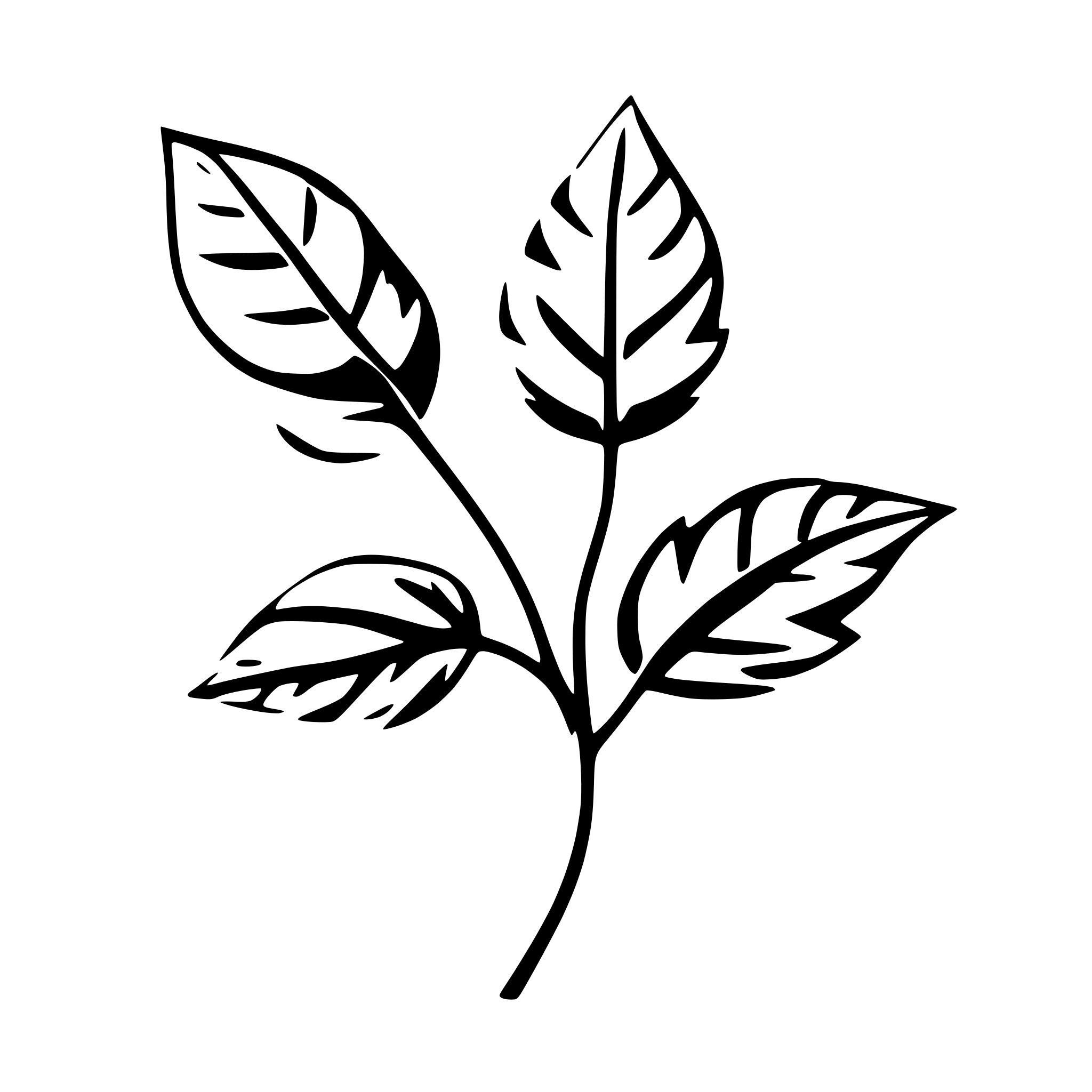 AI-generated SVG of a 1 very simple leaf falling that is solid
