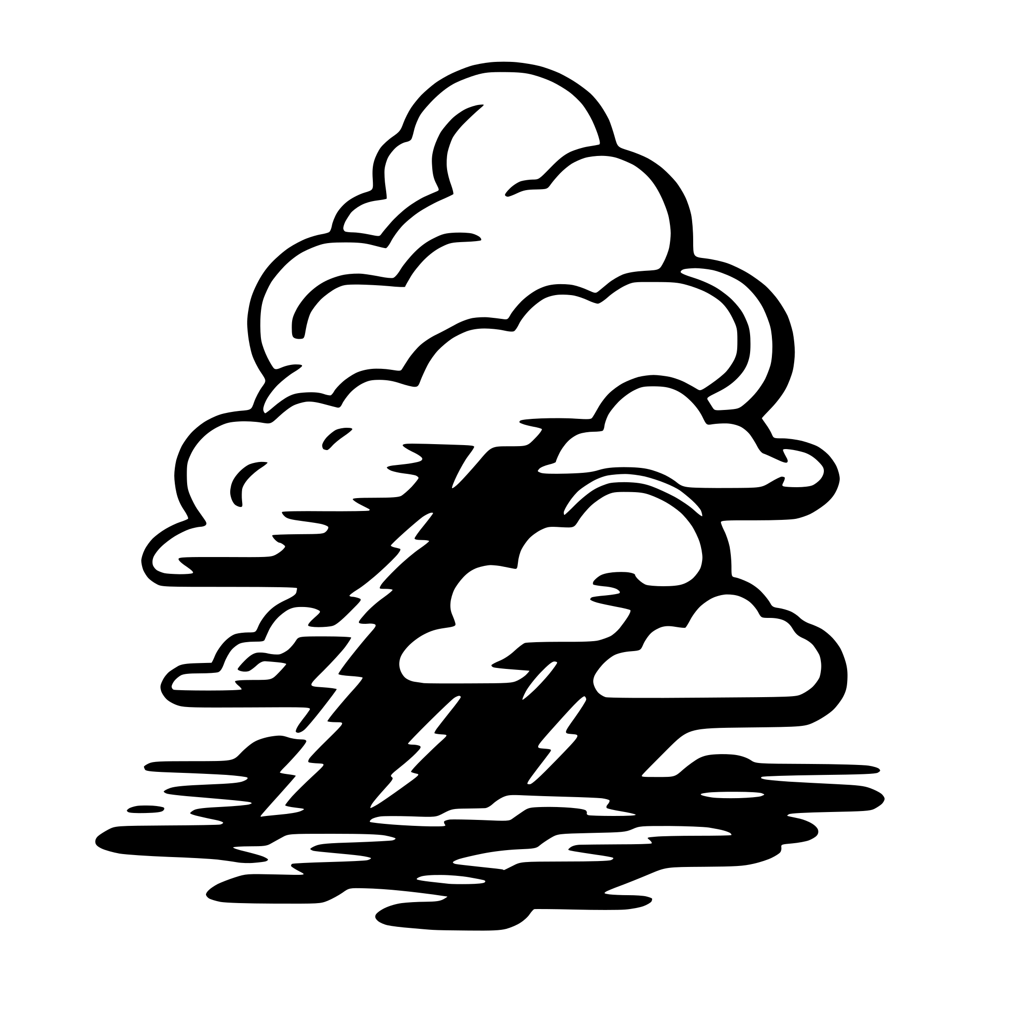 AI-generated SVG of a clouds and lightning