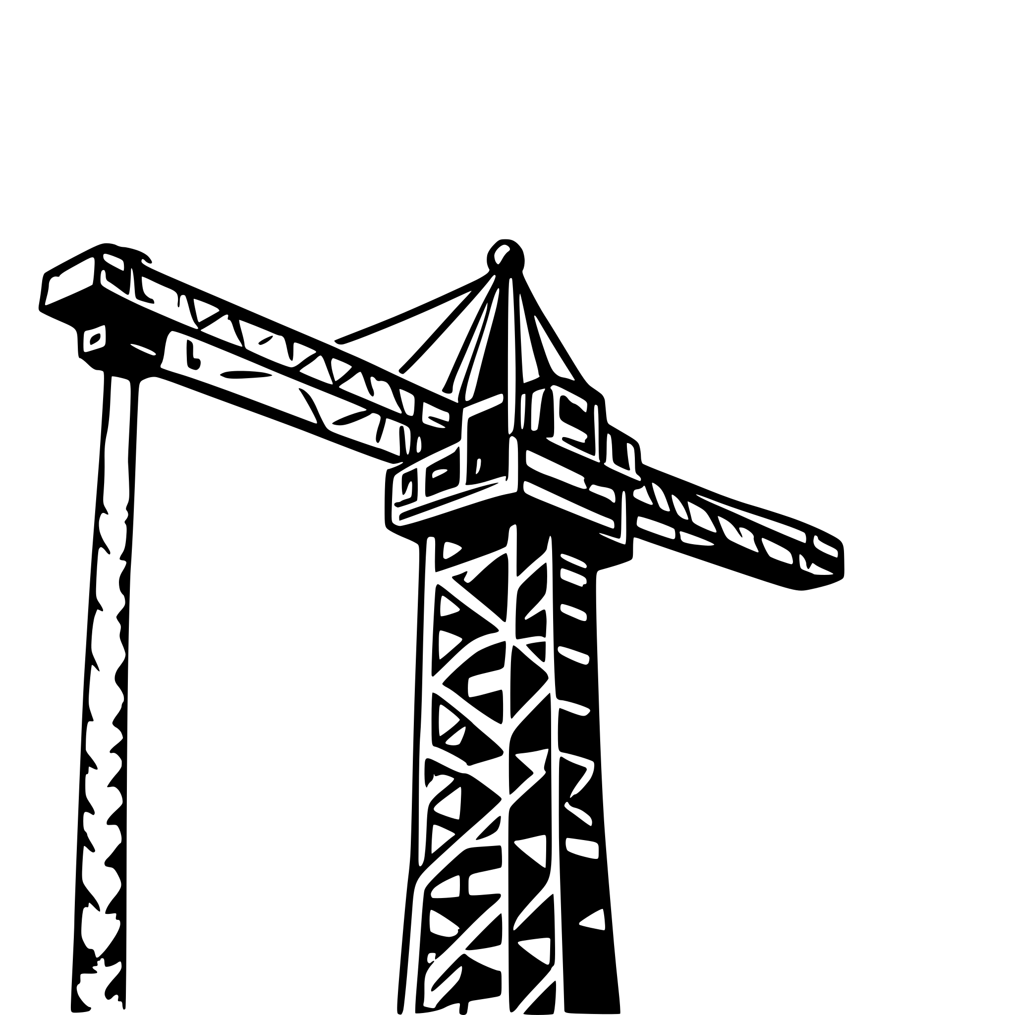 AI-generated SVG of 'realistic tower crane fleet'