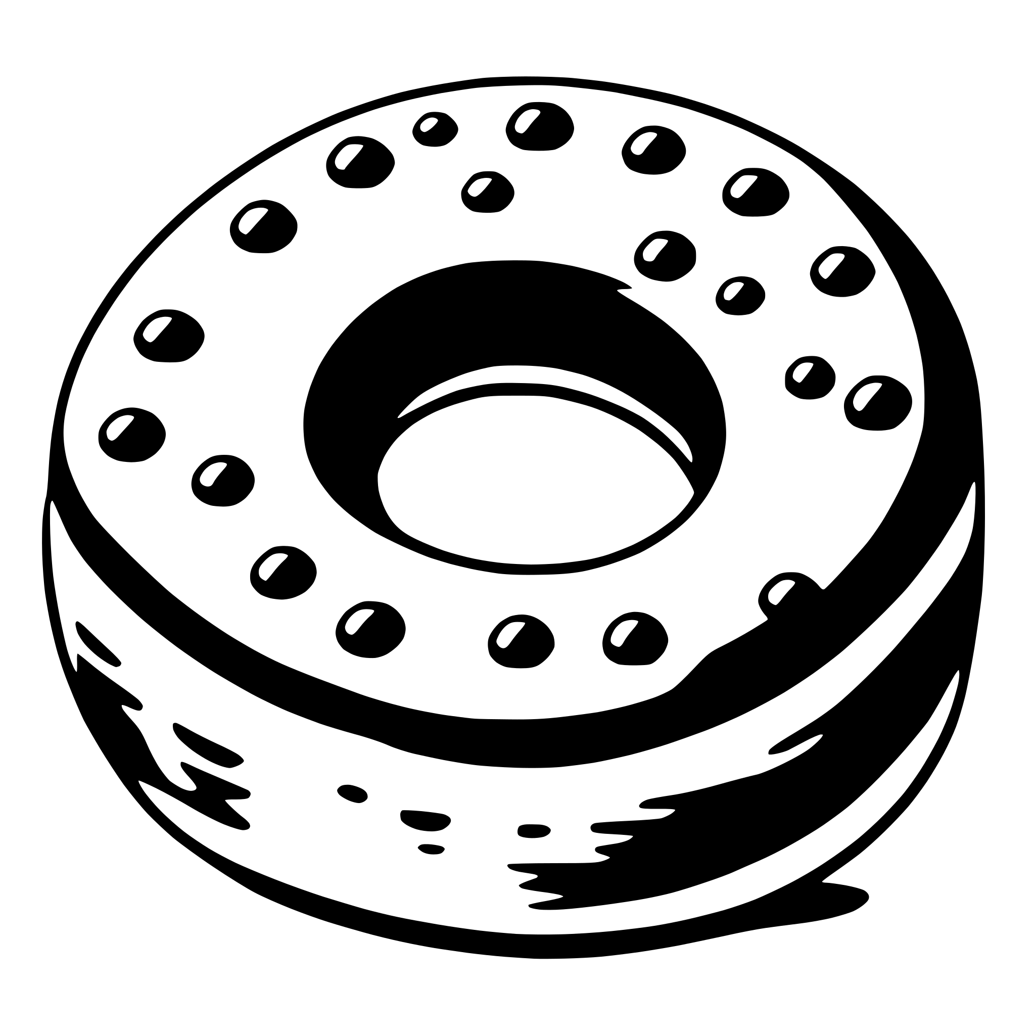 AI-generated SVG of a donut