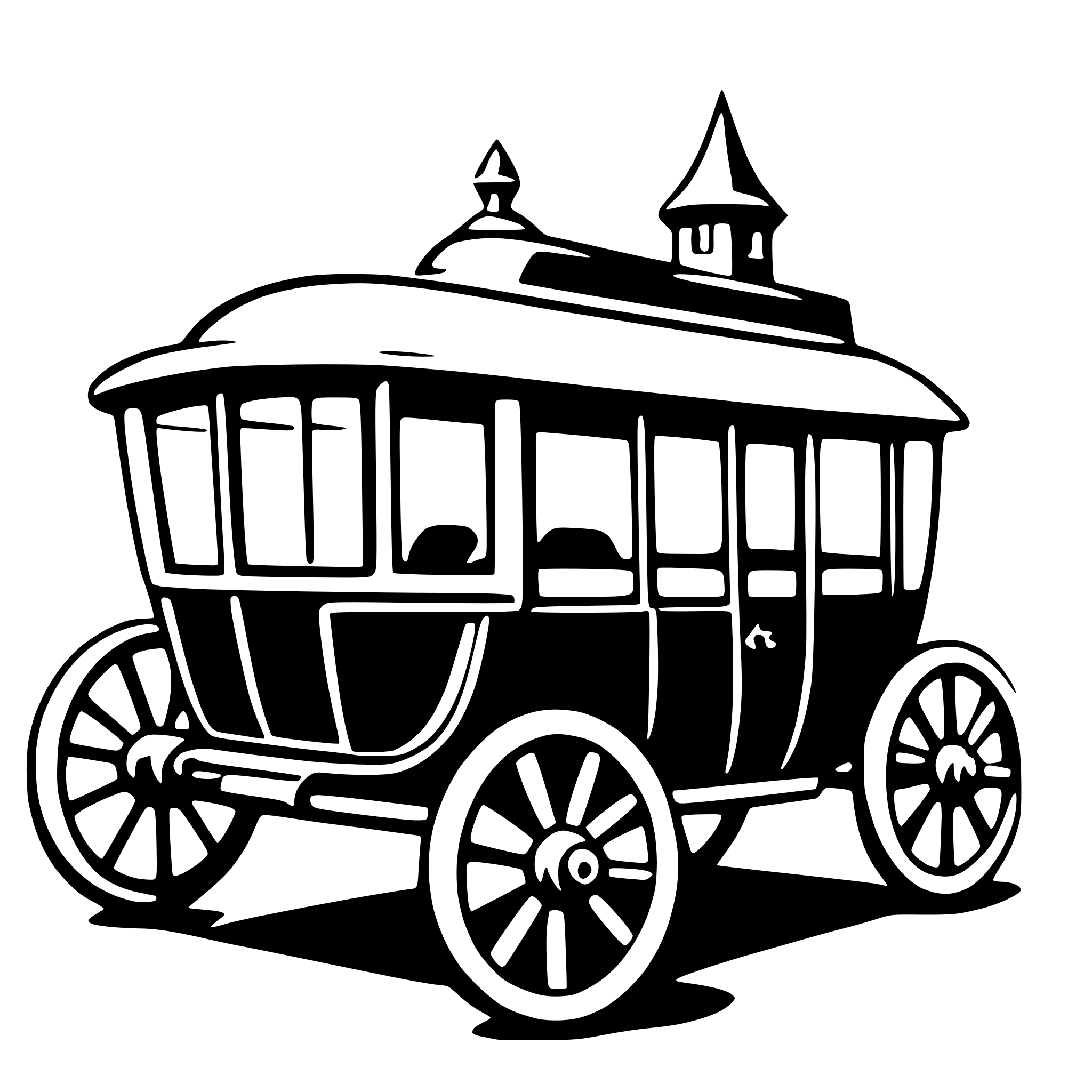 AI-generated SVG of 'carriage'