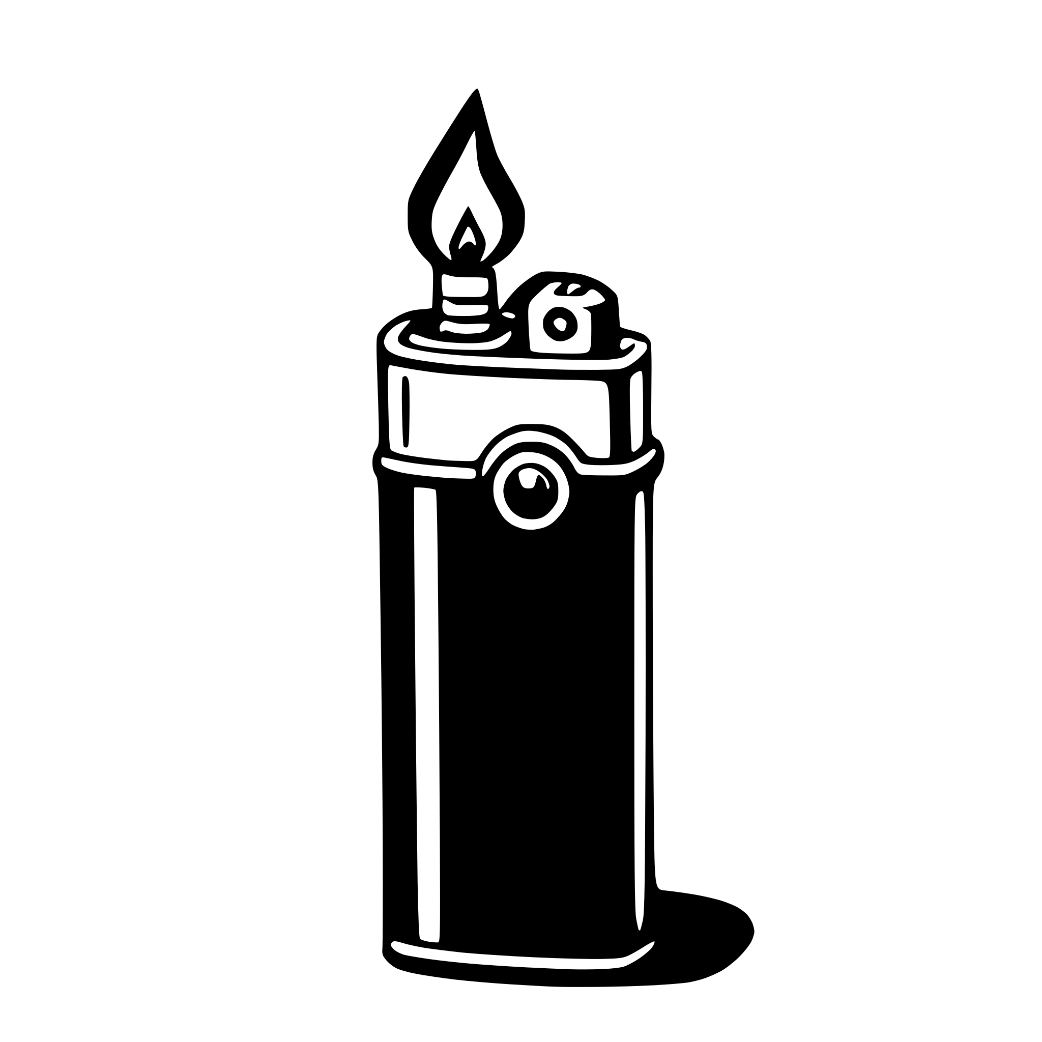 AI-generated SVG of a lighter