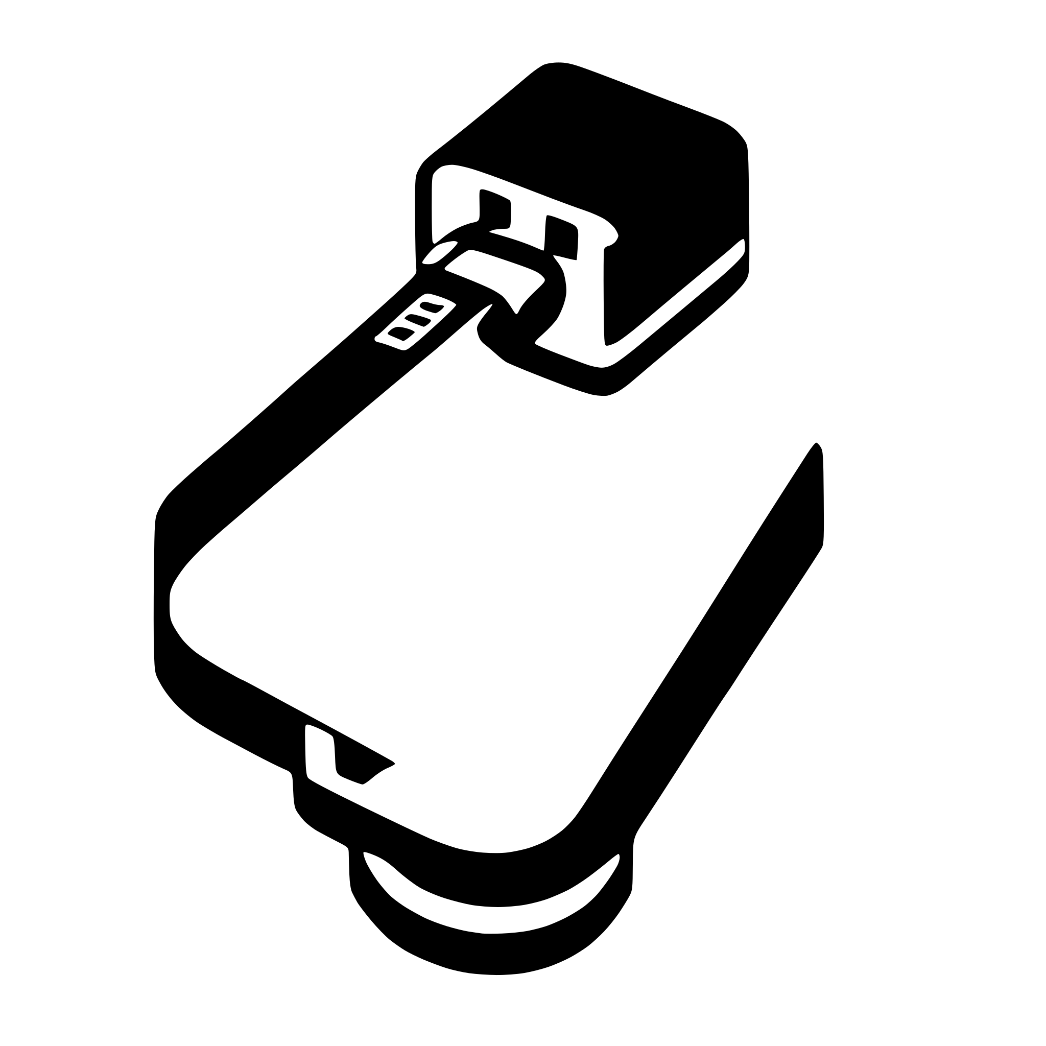 AI-generated SVG of 'usb connect sharp'