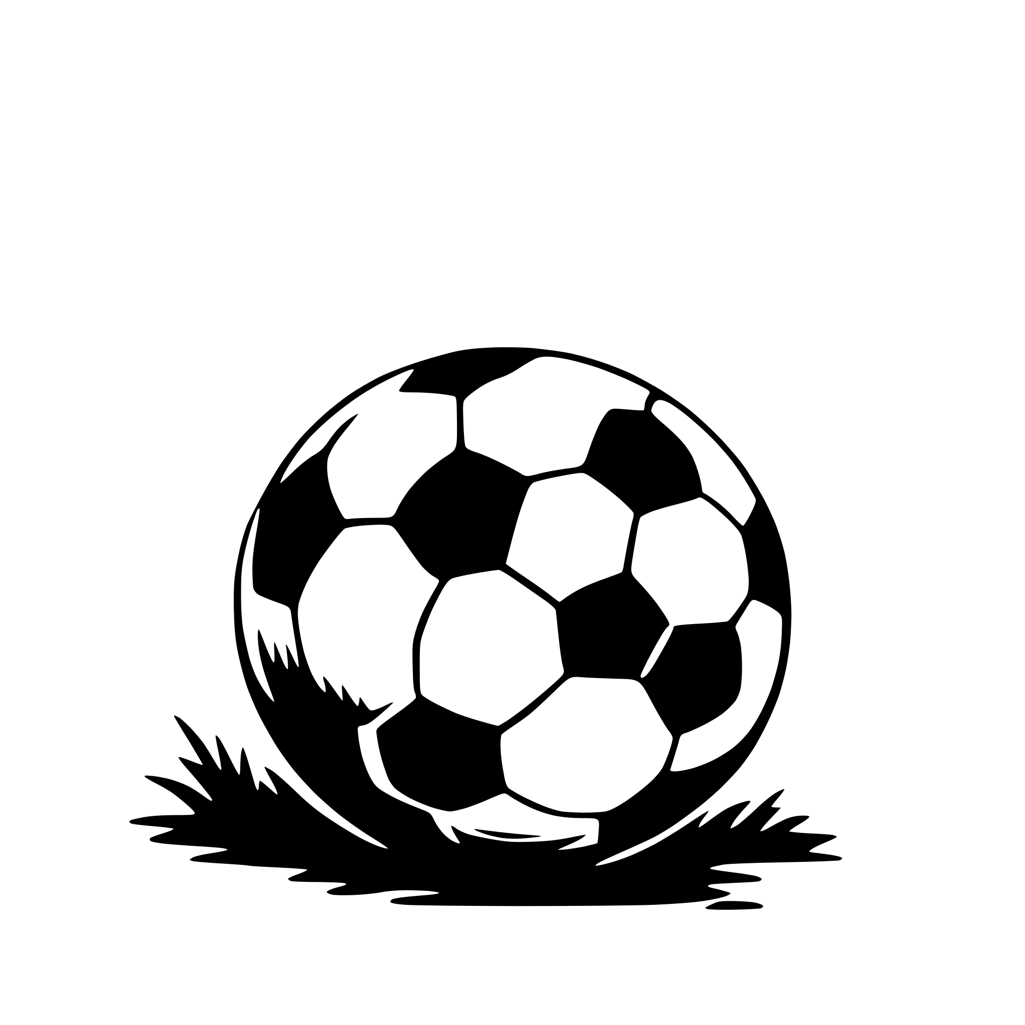 AI-generated SVG of a football