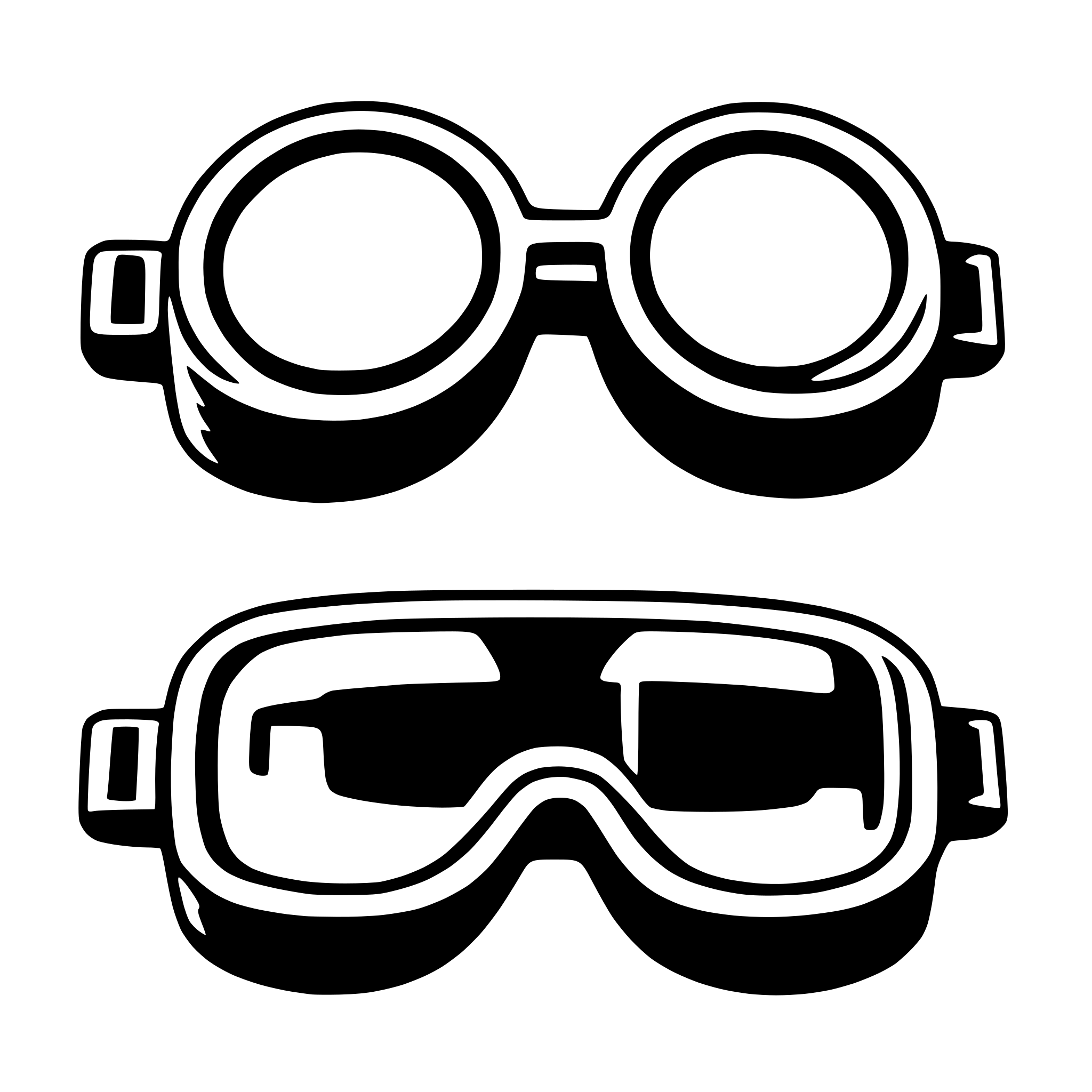 AI-generated SVG of a goggles