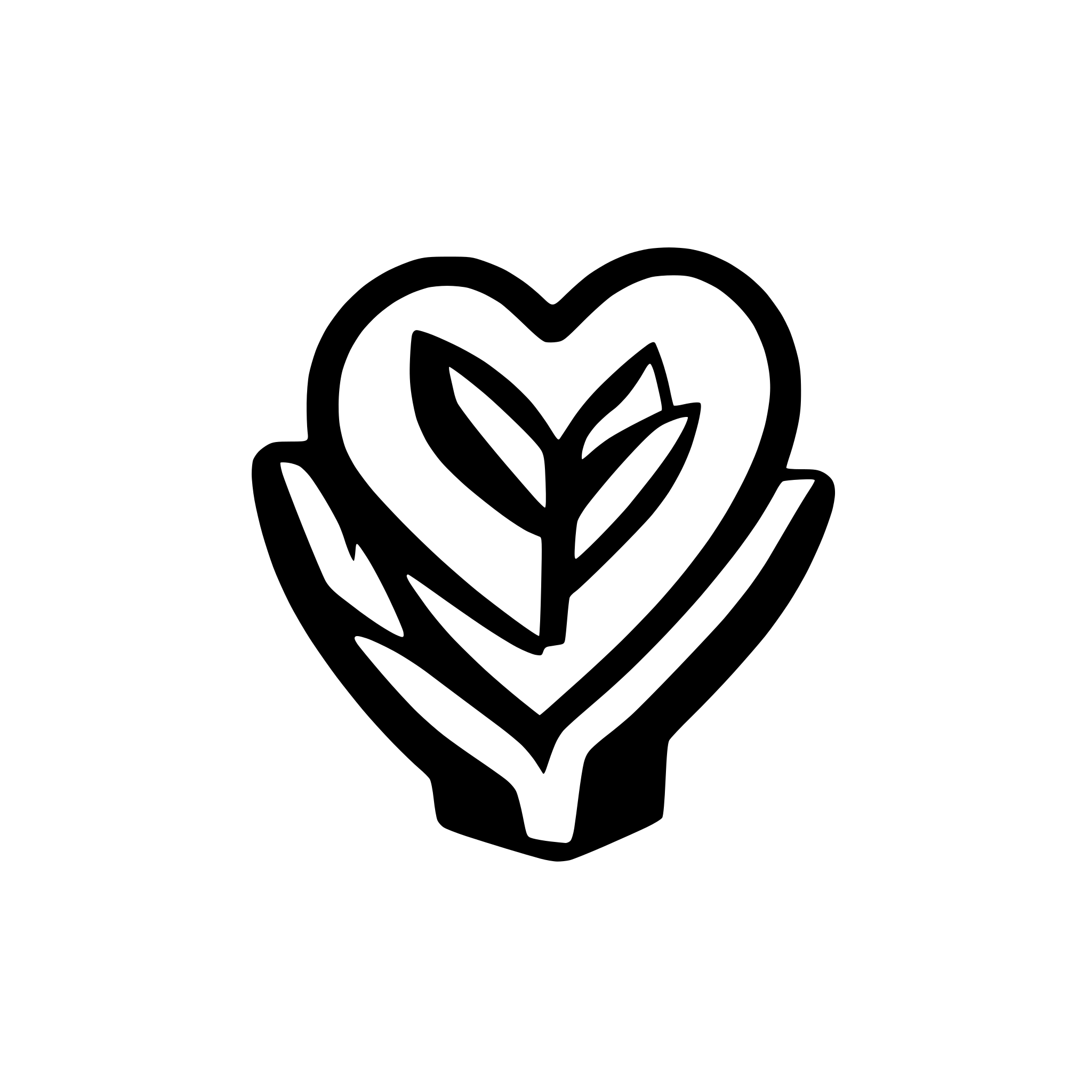 AI-generated SVG of 'heart only 1 line'
