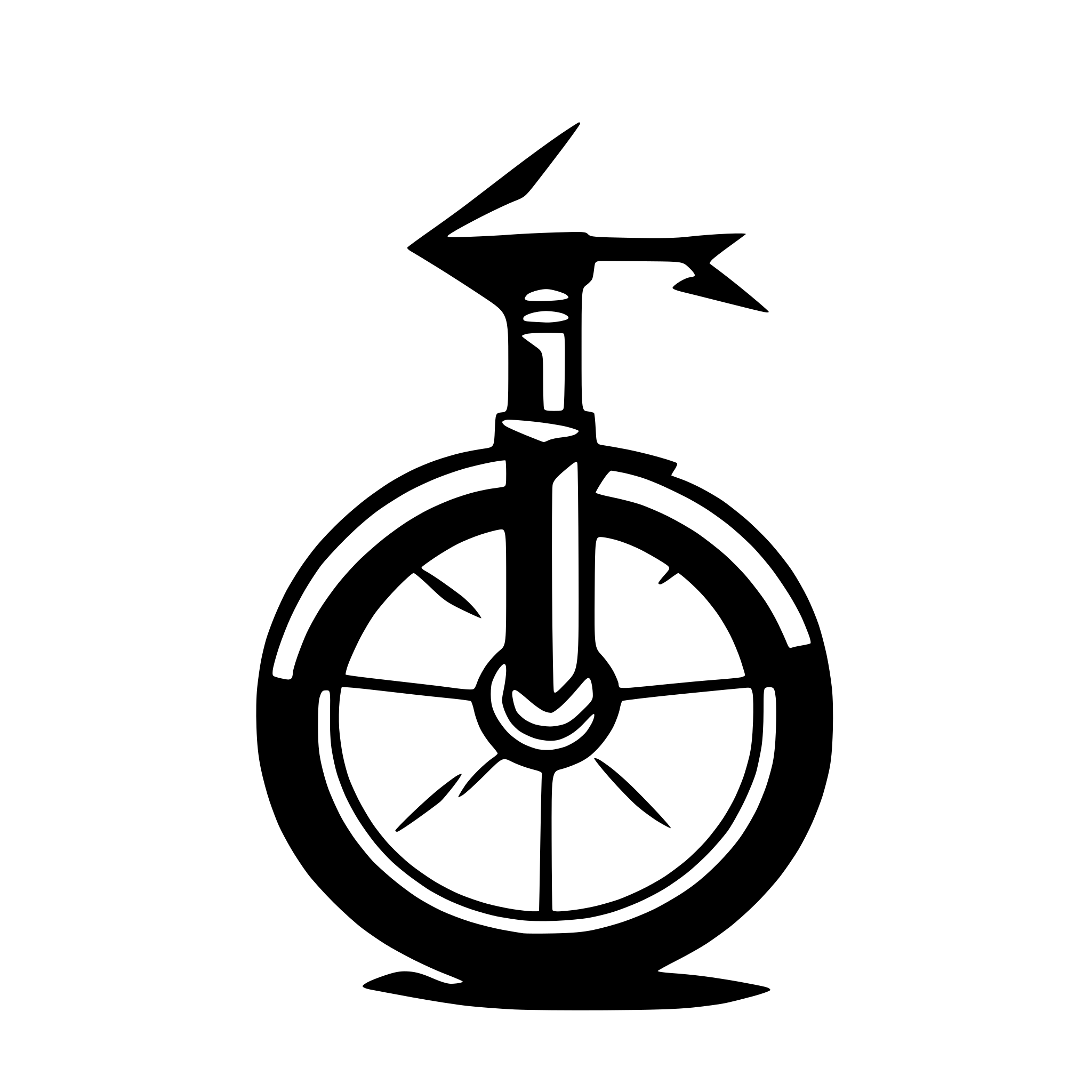 AI-generated SVG of 'cycle with 5 arrows'