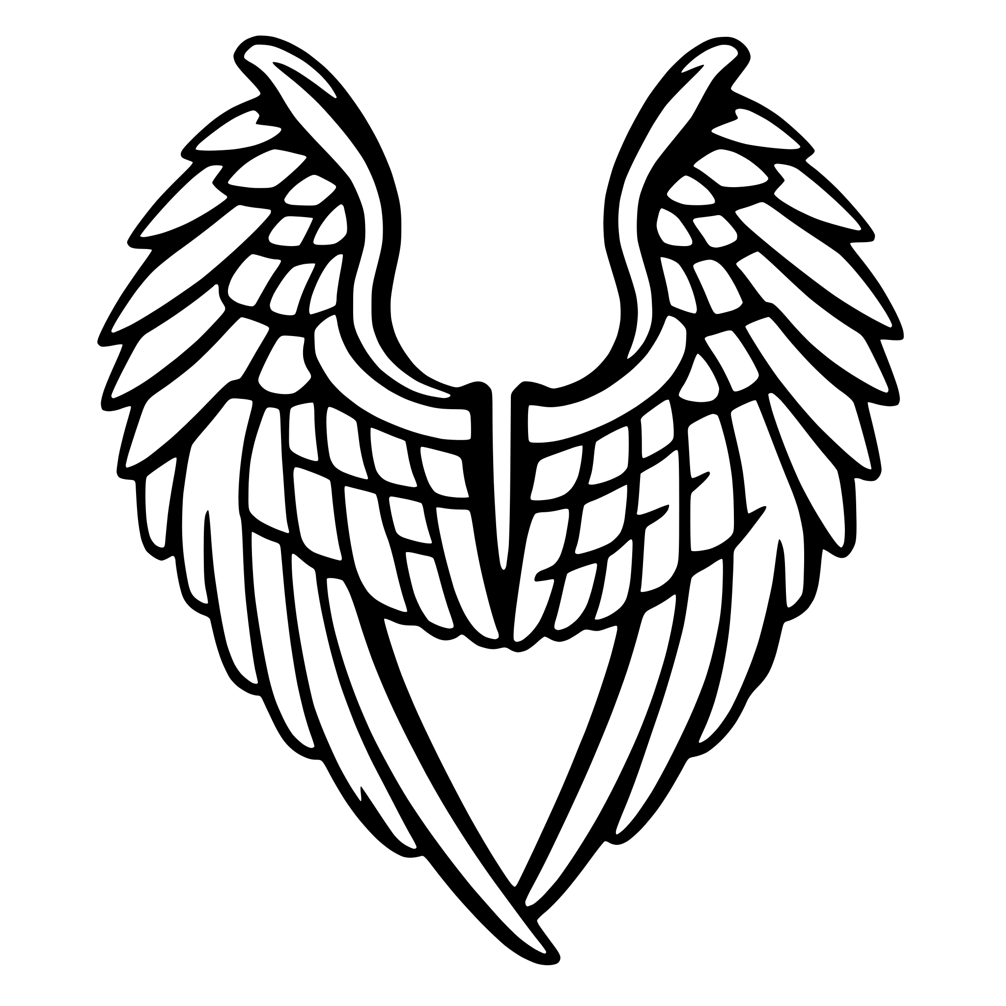 AI-generated SVG of 'angel wings'