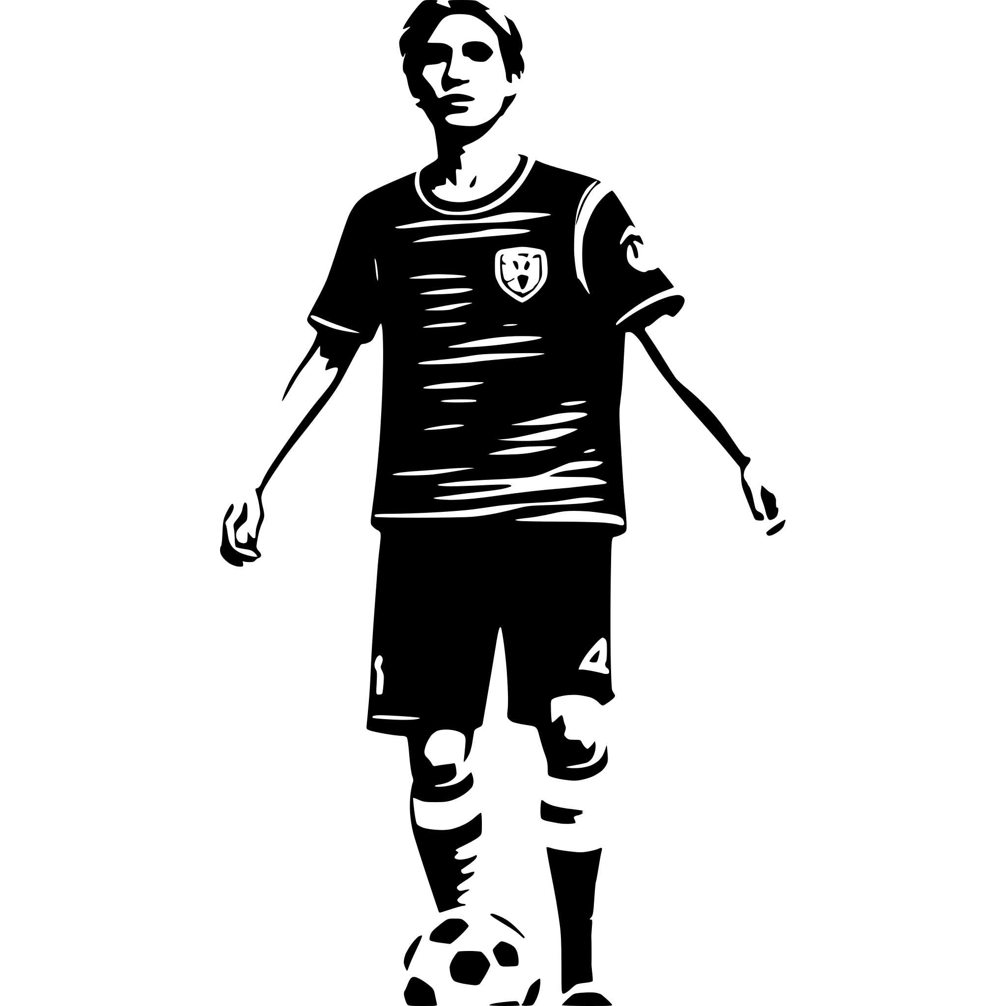 AI-generated SVG of a a soccer player