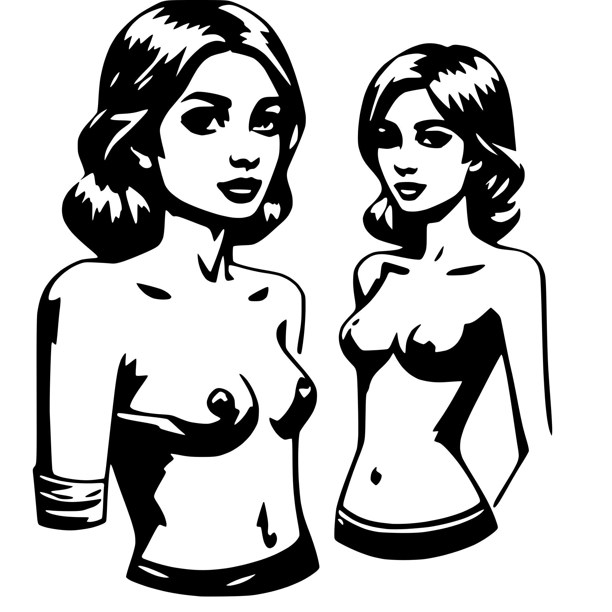 AI-generated SVG of 'undressed women'