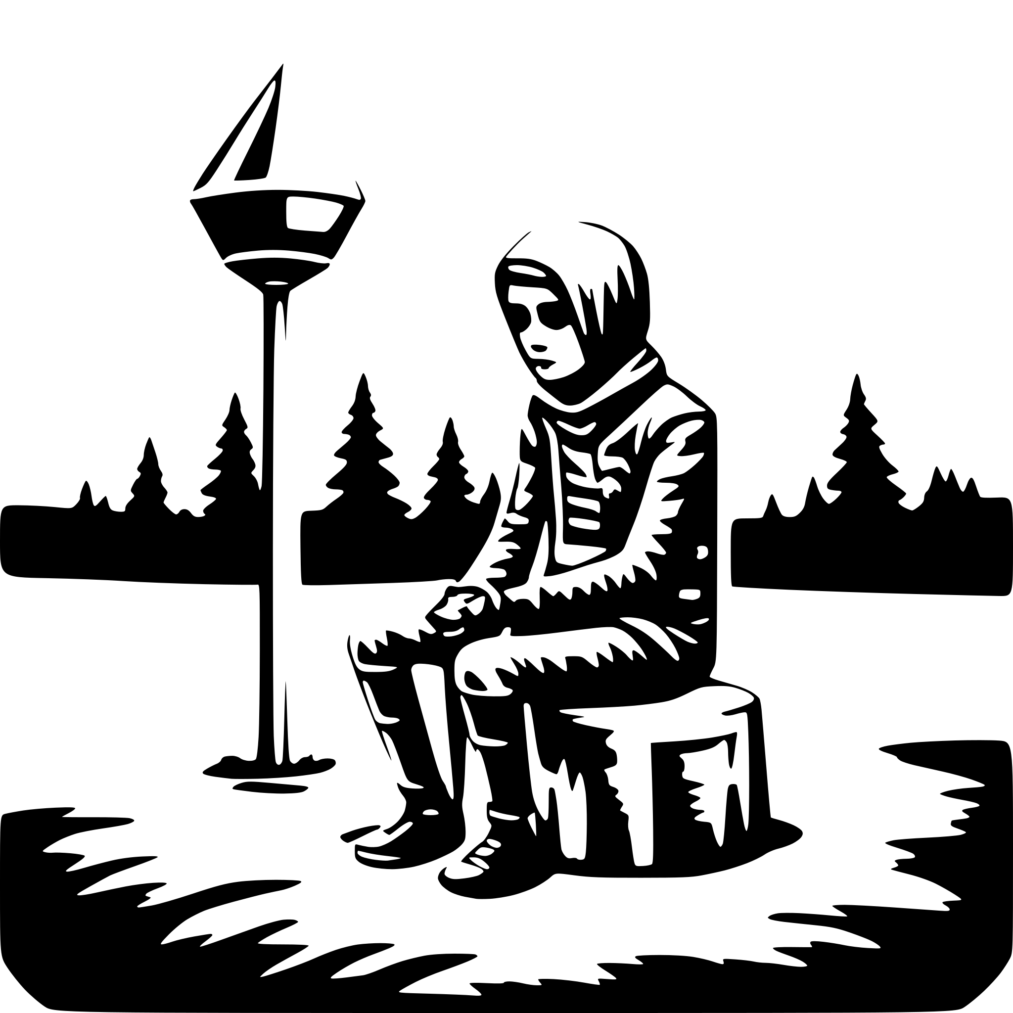 AI-generated SVG of 'lonely sputnuk'