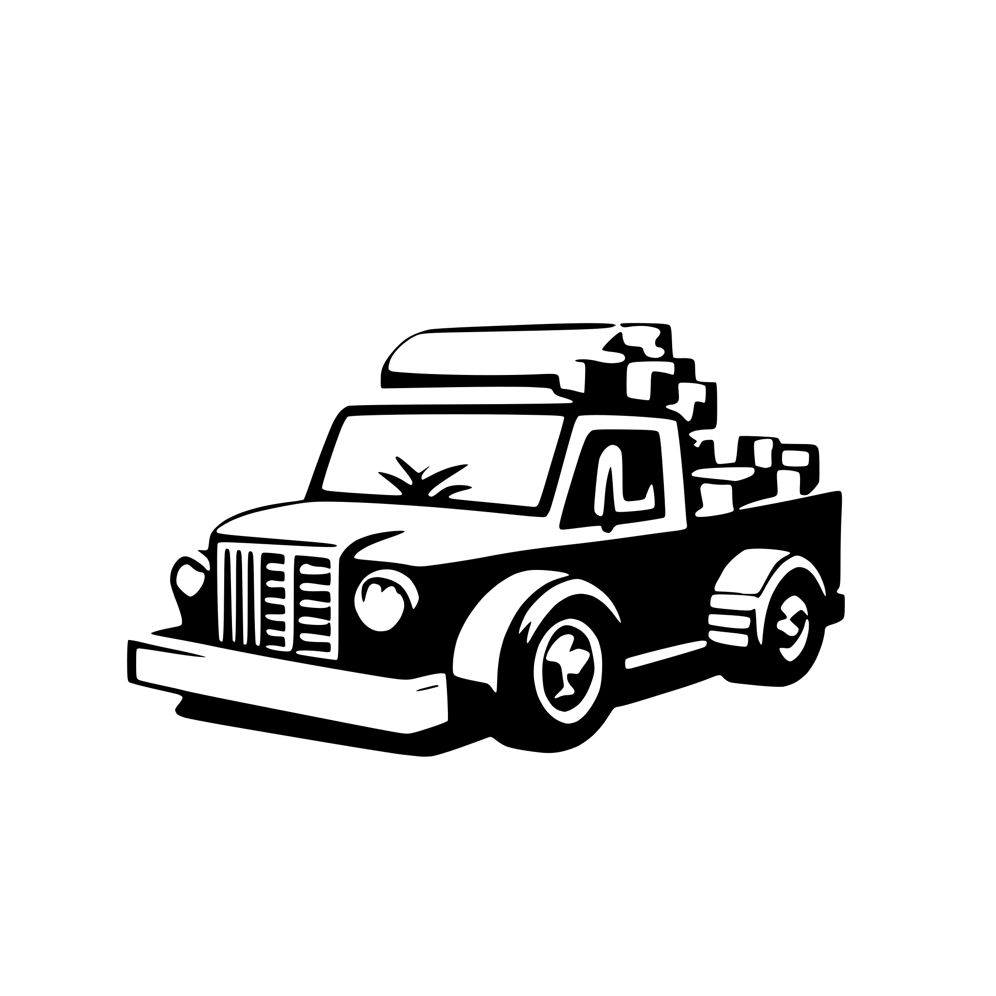 AI-generated SVG of a overloaded truck
