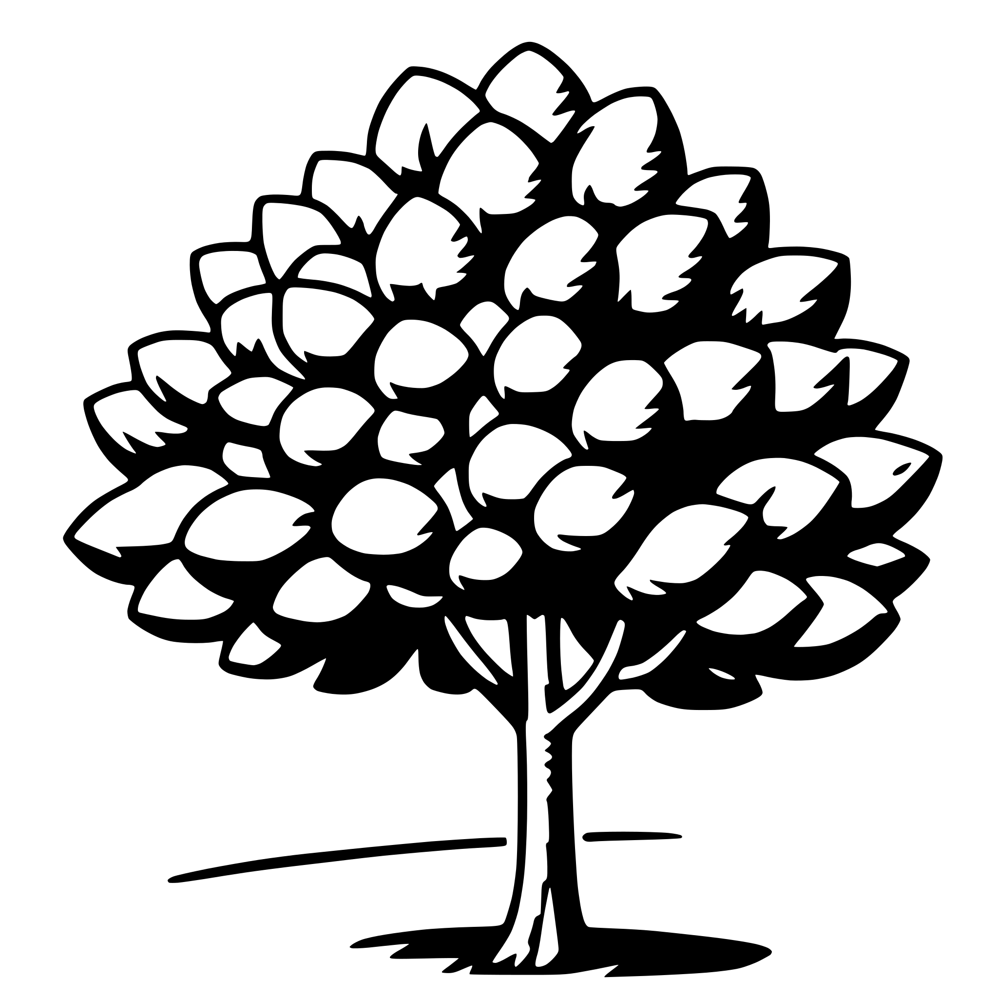 AI-generated SVG of 'orange tree'