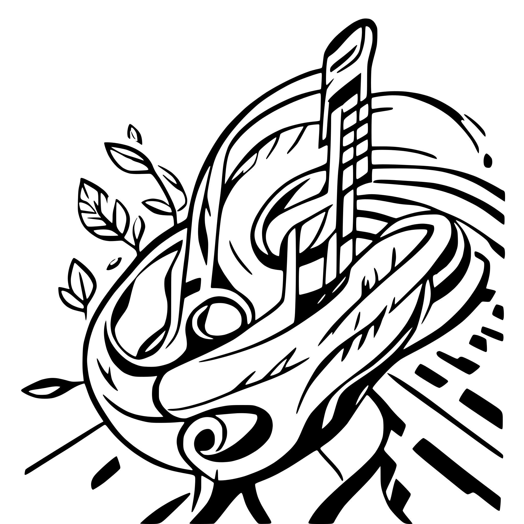 AI-generated SVG of a musical notes