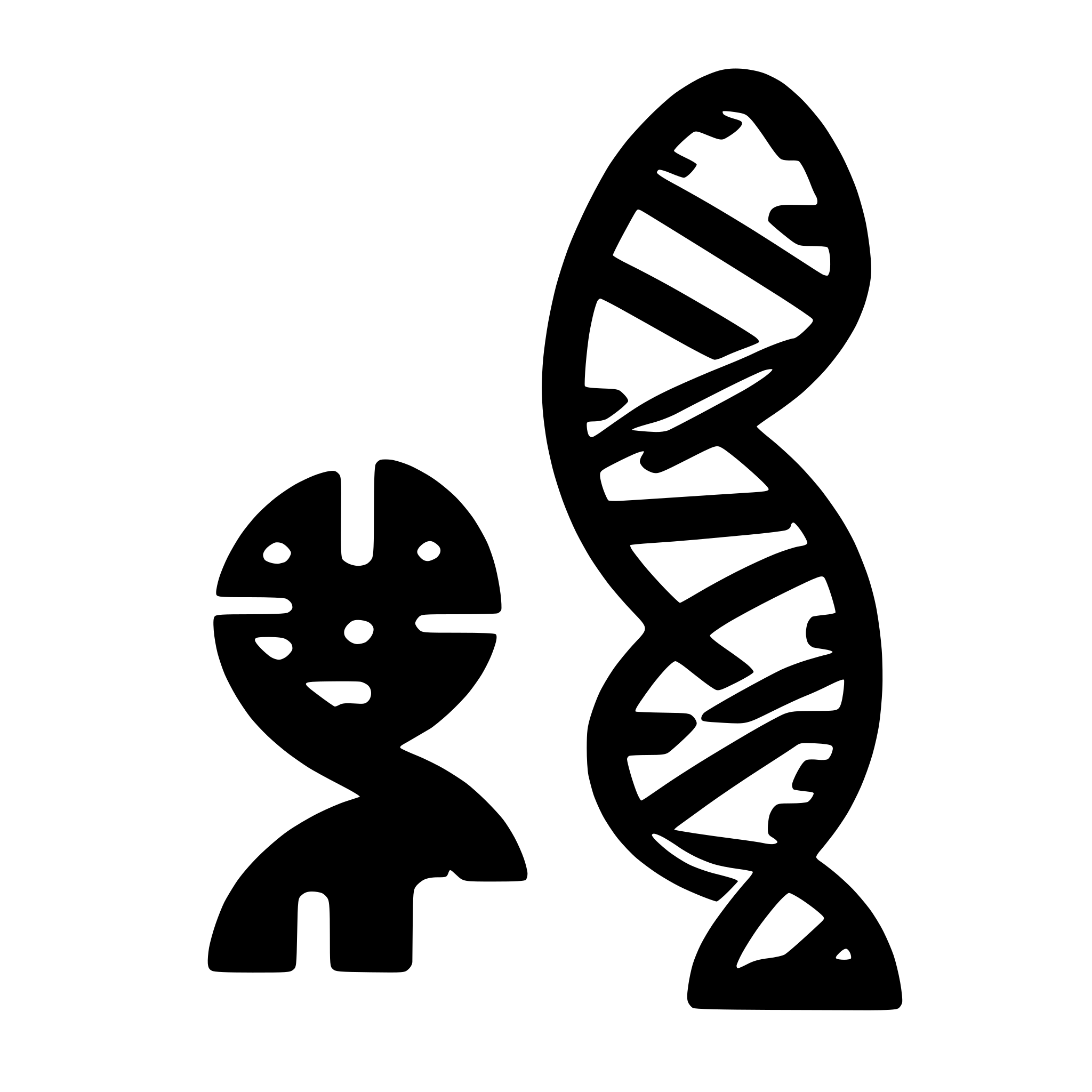 AI-generated SVG of 'genome chromosome rounded logo'