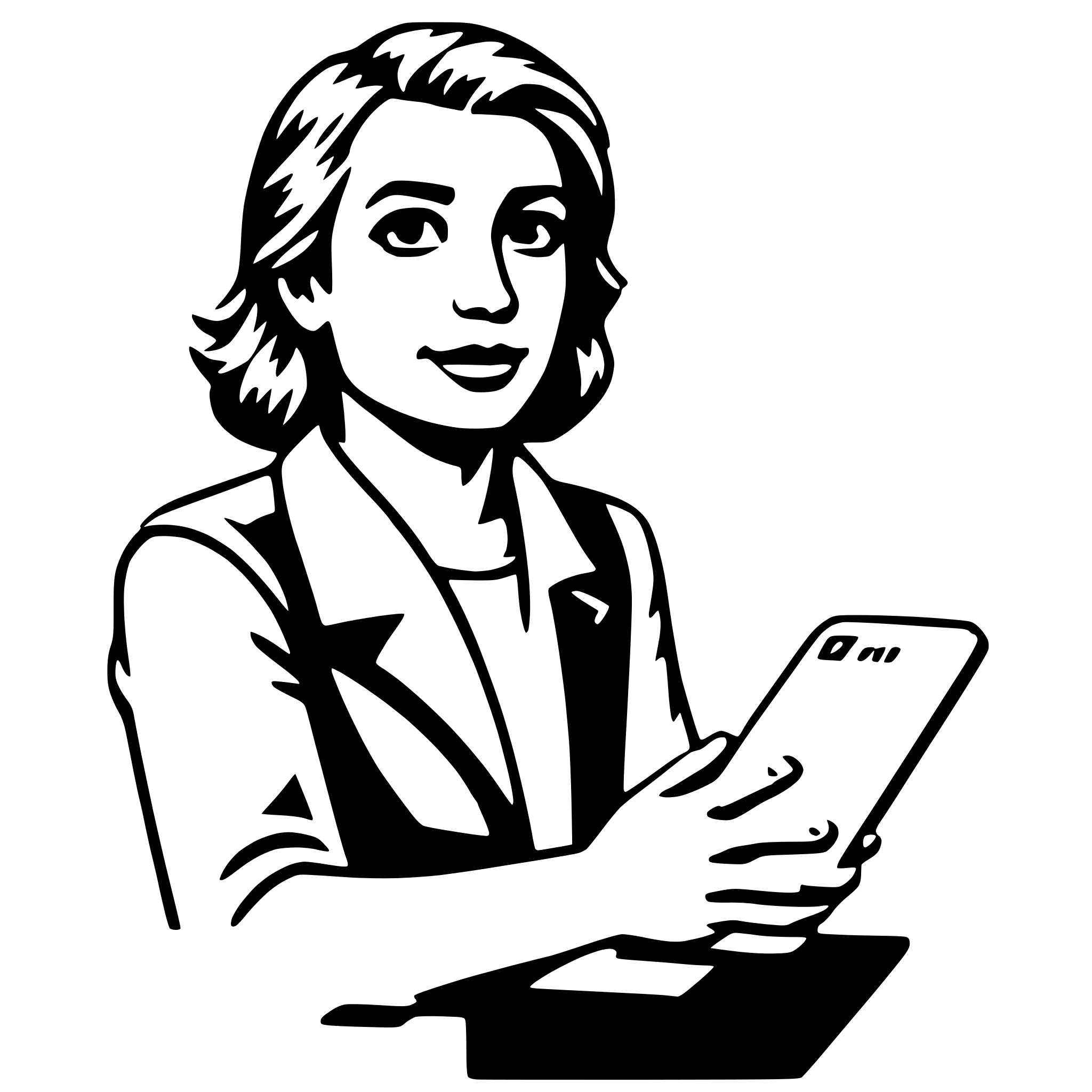 AI-generated SVG of a translator