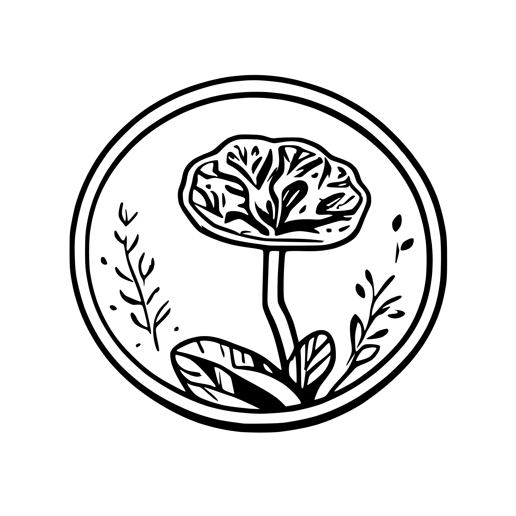 AI-generated SVG of a Minimalist line art of a petri dish with abstract fungal shapes and clean linear patterns to depict the toxin detection process.