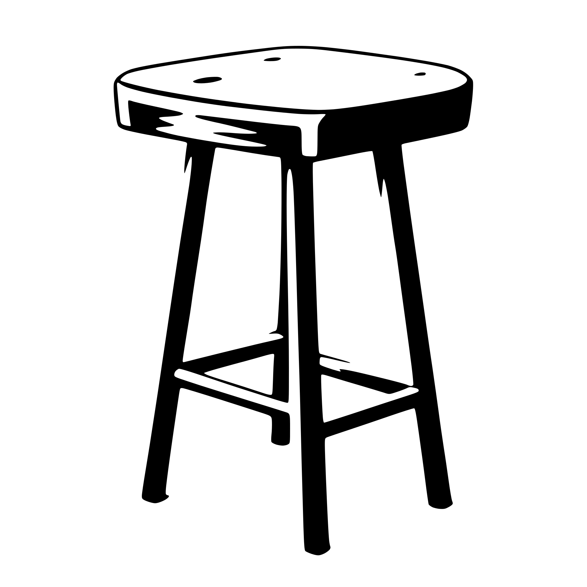 AI-generated SVG of a stool