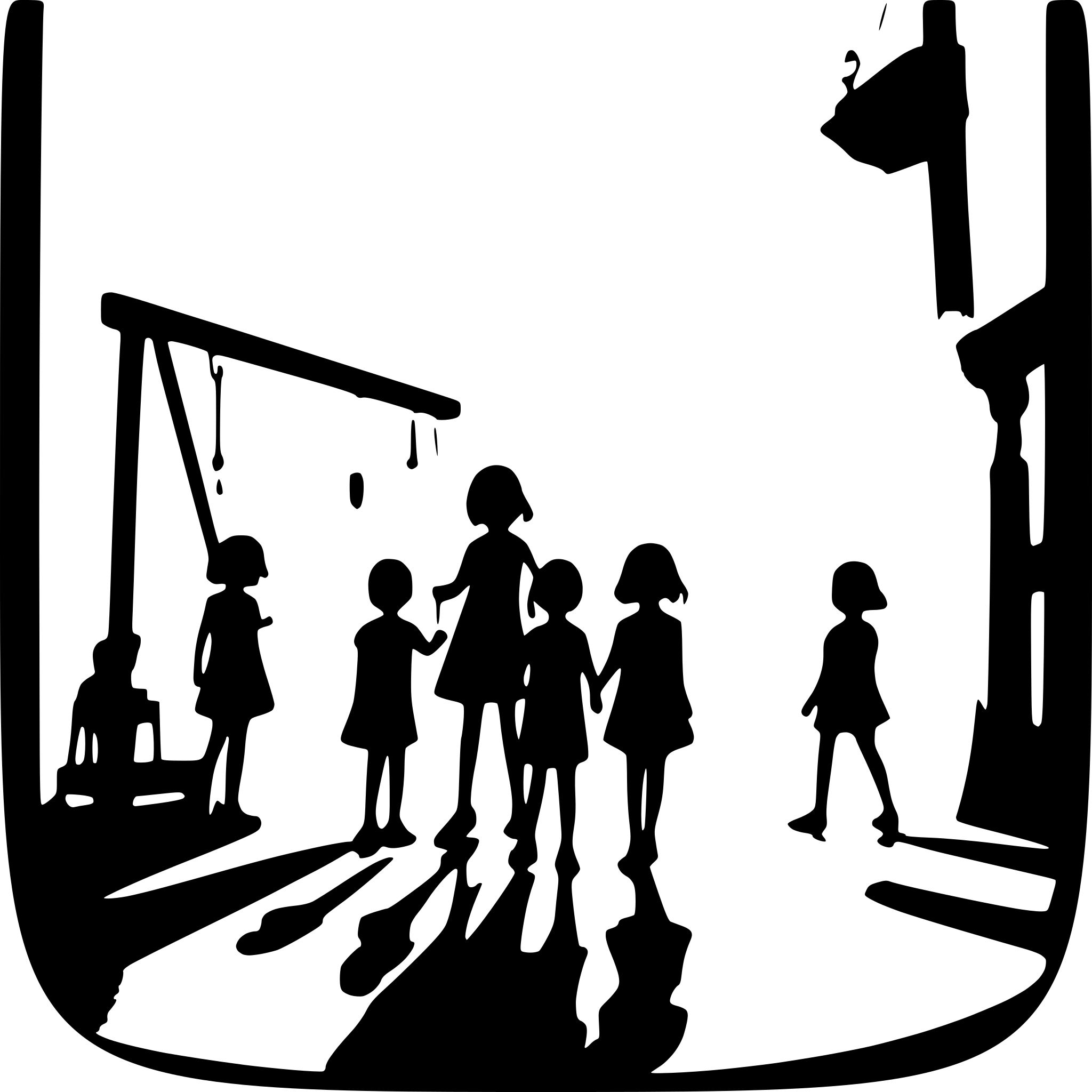 AI-generated SVG of a many children with smiling face paying on the playground