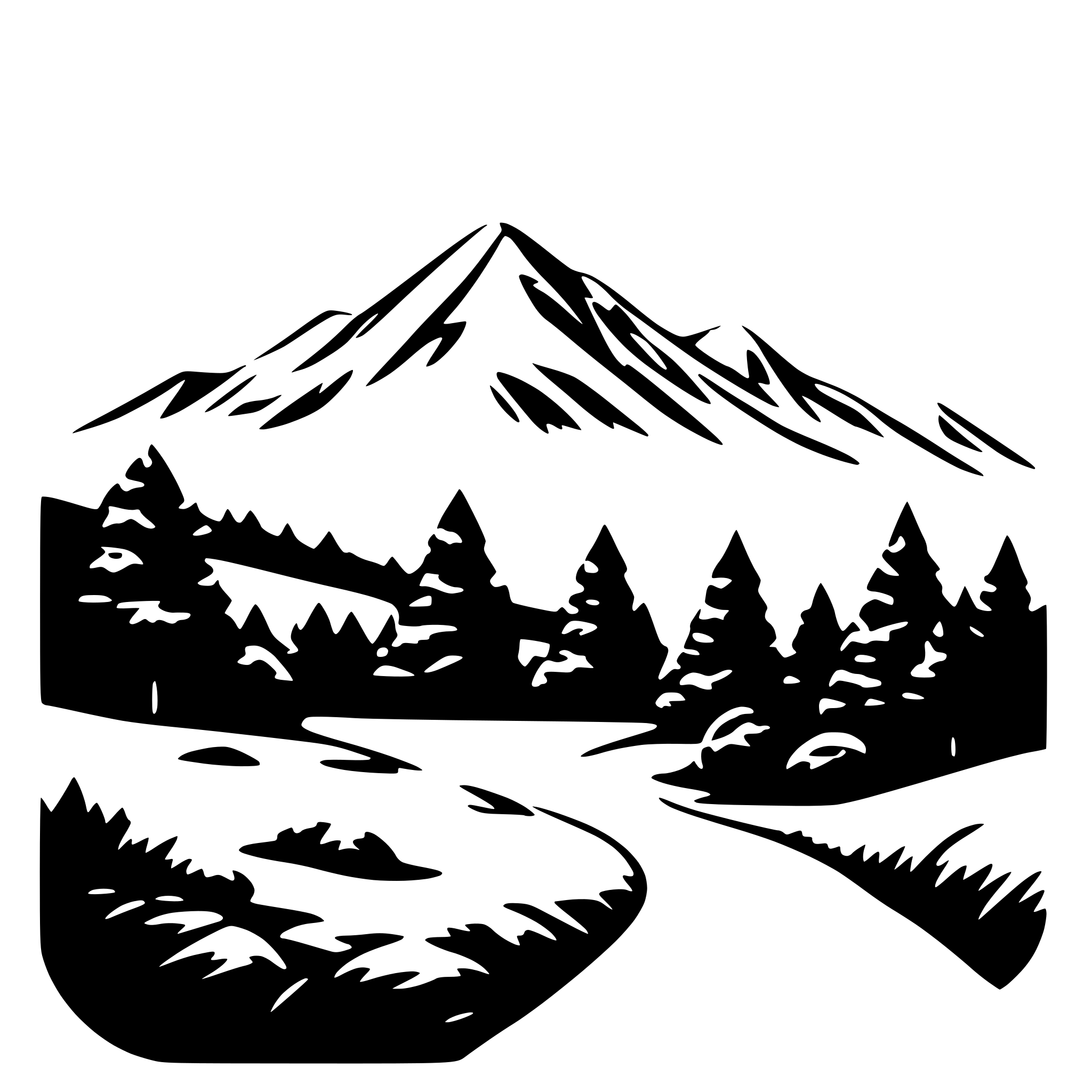 AI-generated SVG of a MOUNTAIN VIEW
