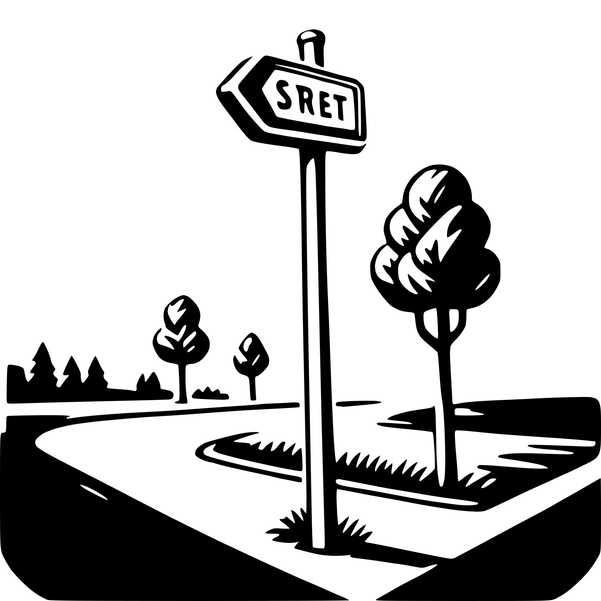 AI-generated SVG of a street sign