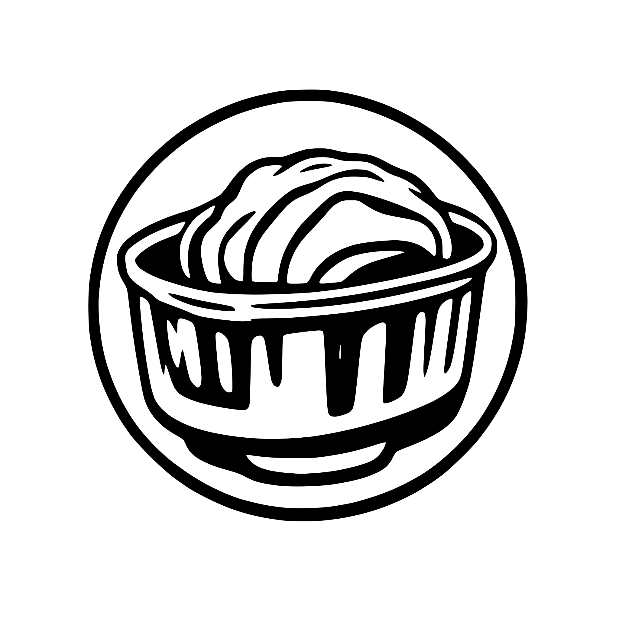 AI-generated SVG of a Logo with bright colors, for a Pinterest account called Dani | Easy recipes, I specifically want the color yellow in the logo