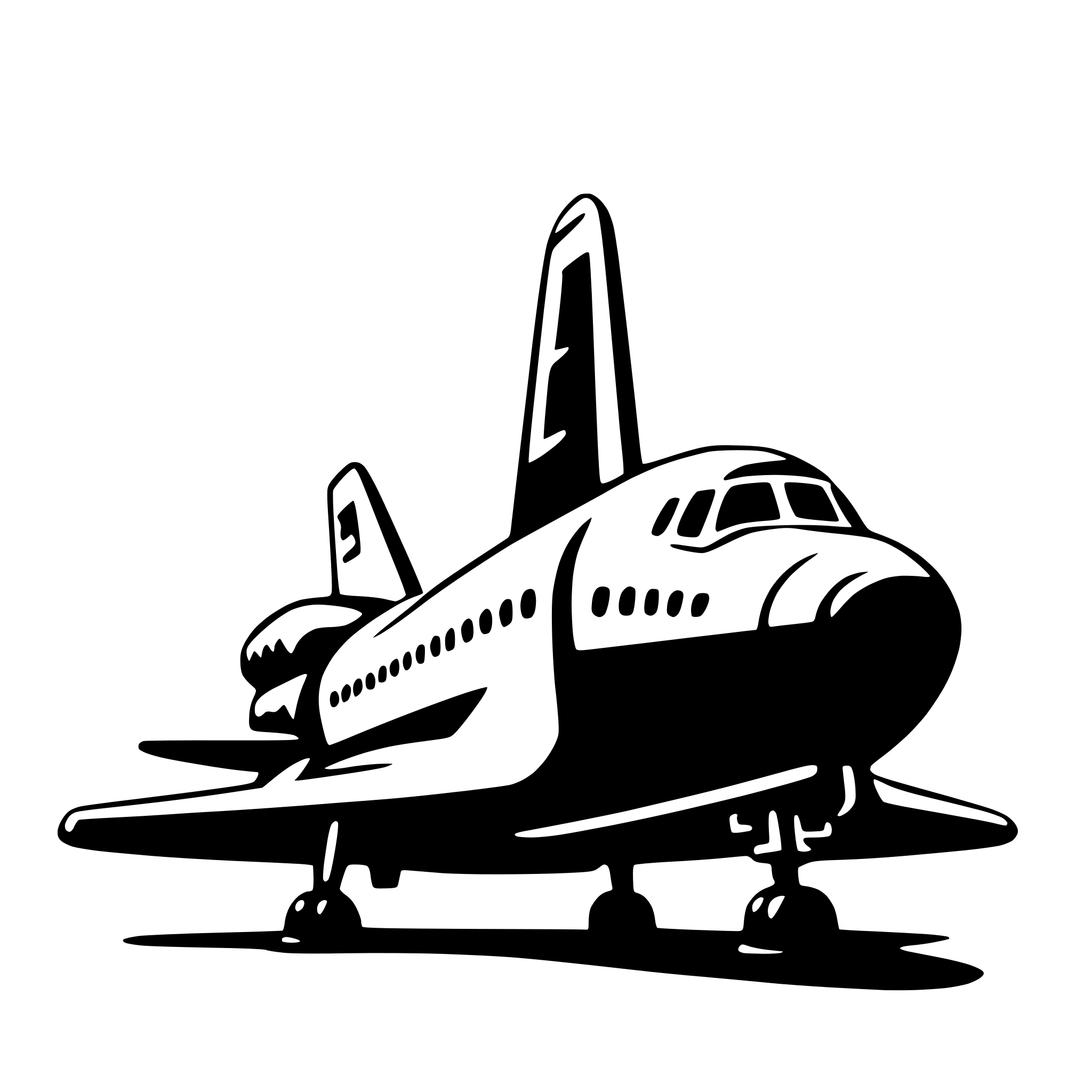AI-generated SVG of 'space shuttle'