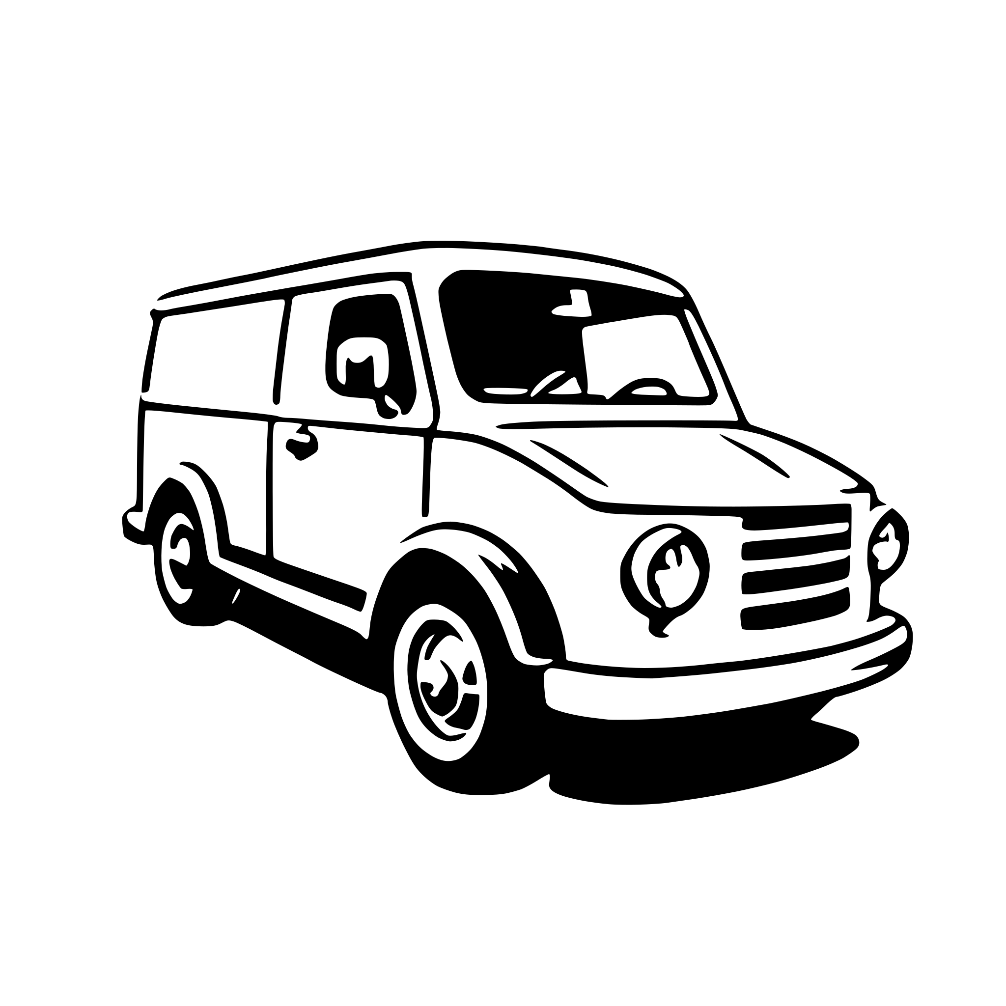 AI-generated SVG of 'panel van'