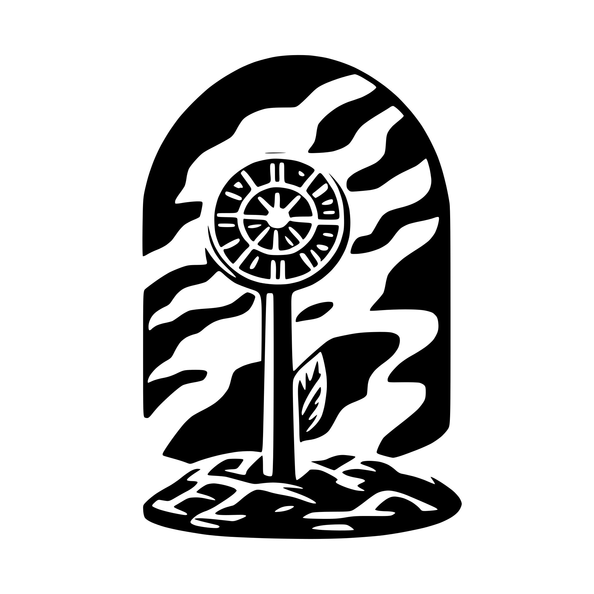 AI-generated SVG of a wind coin Token crypto