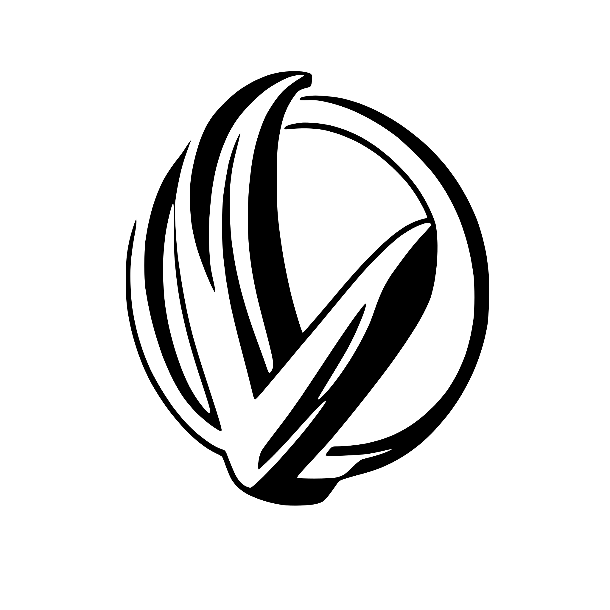 AI-generated SVG of a Letter V with Infinity Sign incorporated into it with curves