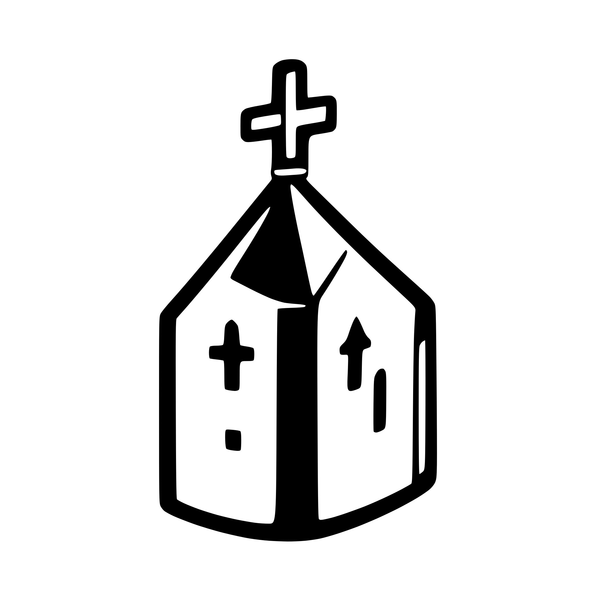 AI-generated SVG of a Church Icon