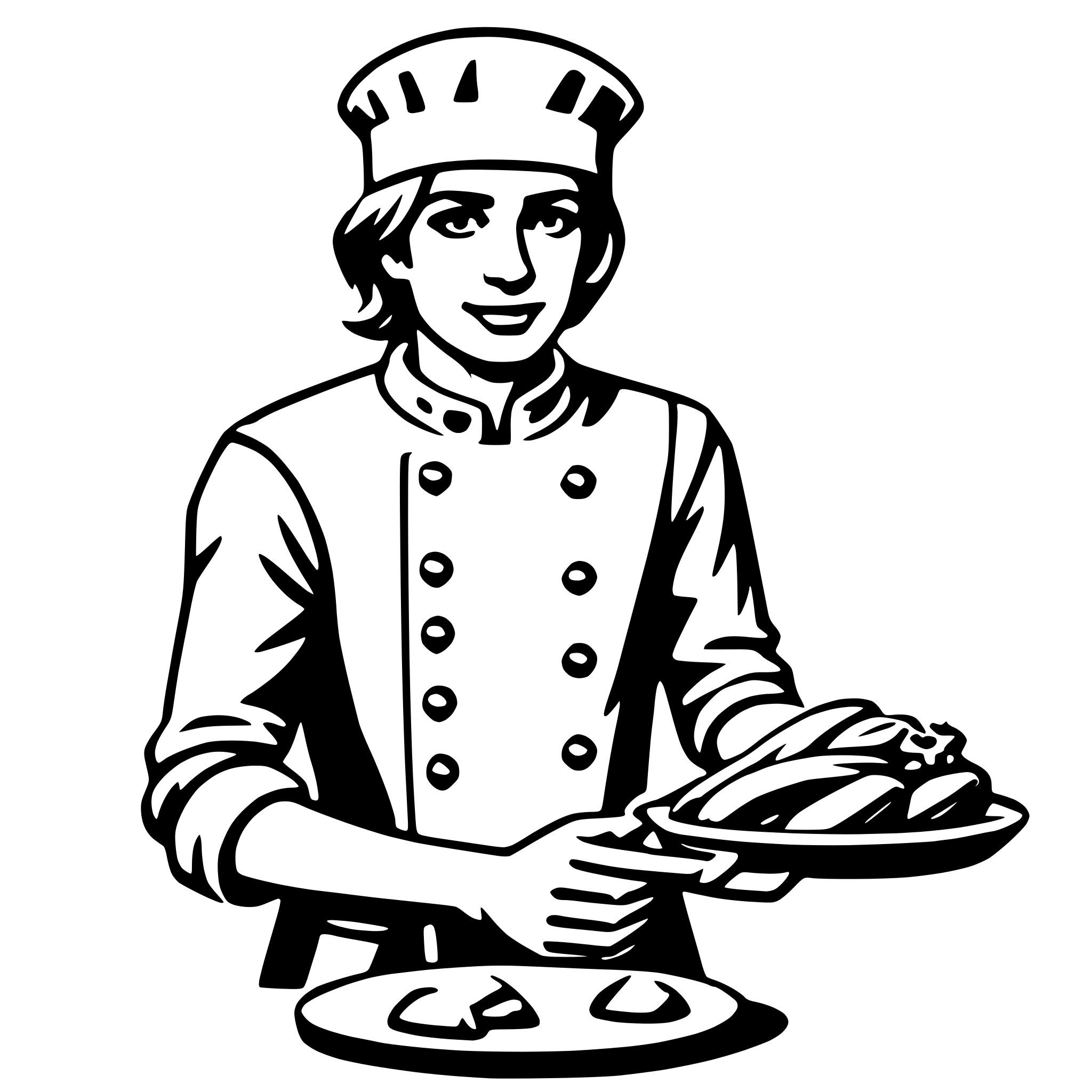 AI-generated SVG of 'cook'