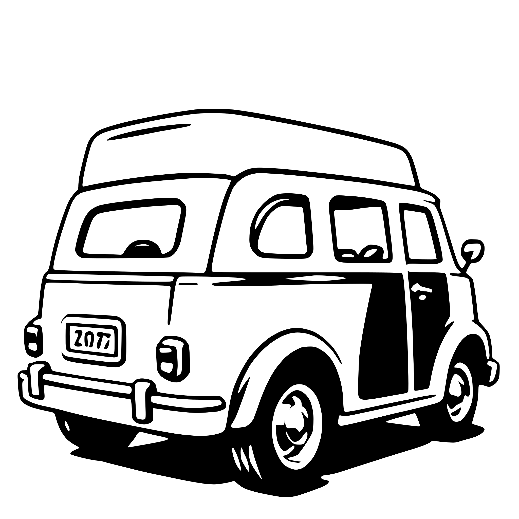 AI-generated SVG of a compact car