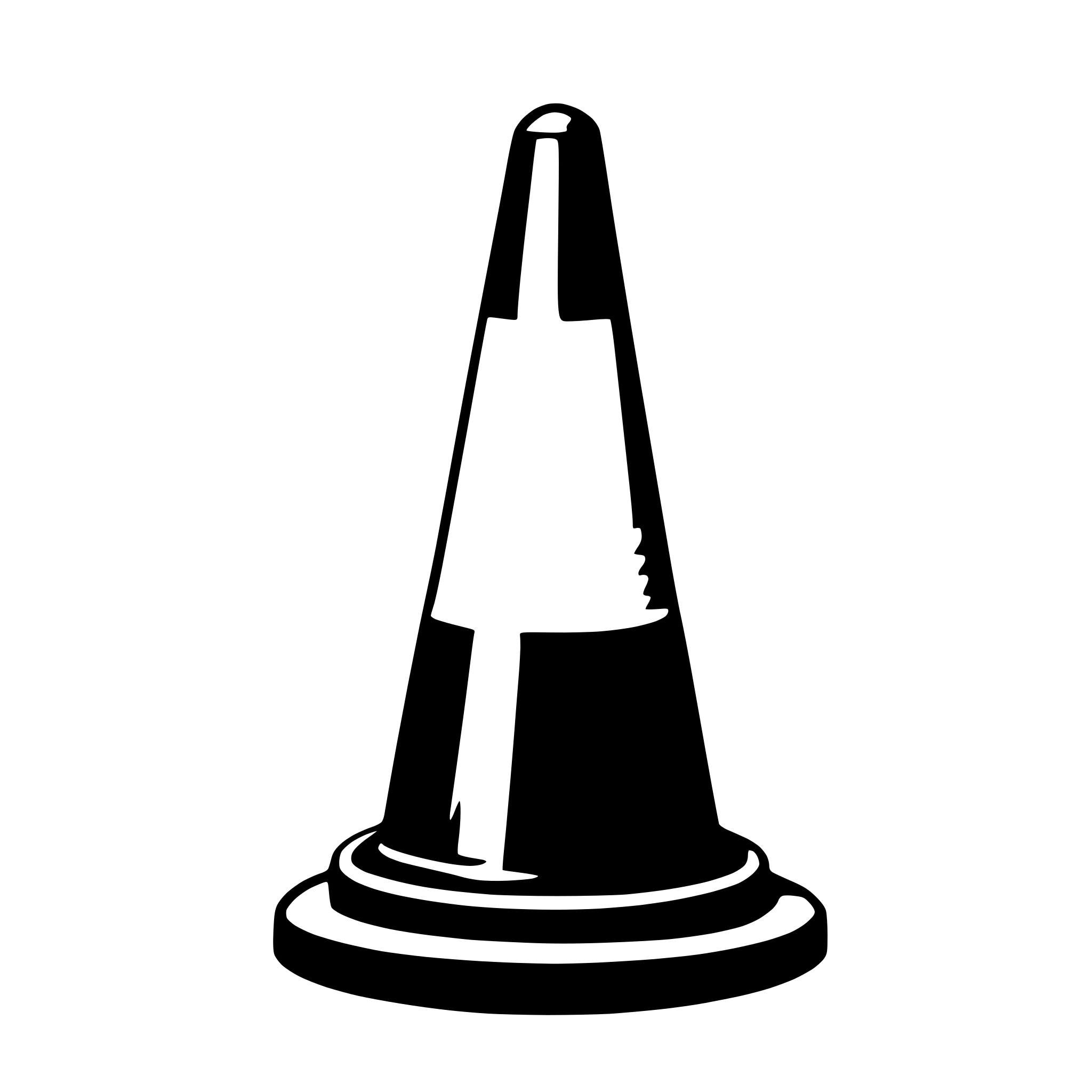 AI-generated SVG of a traffic cone