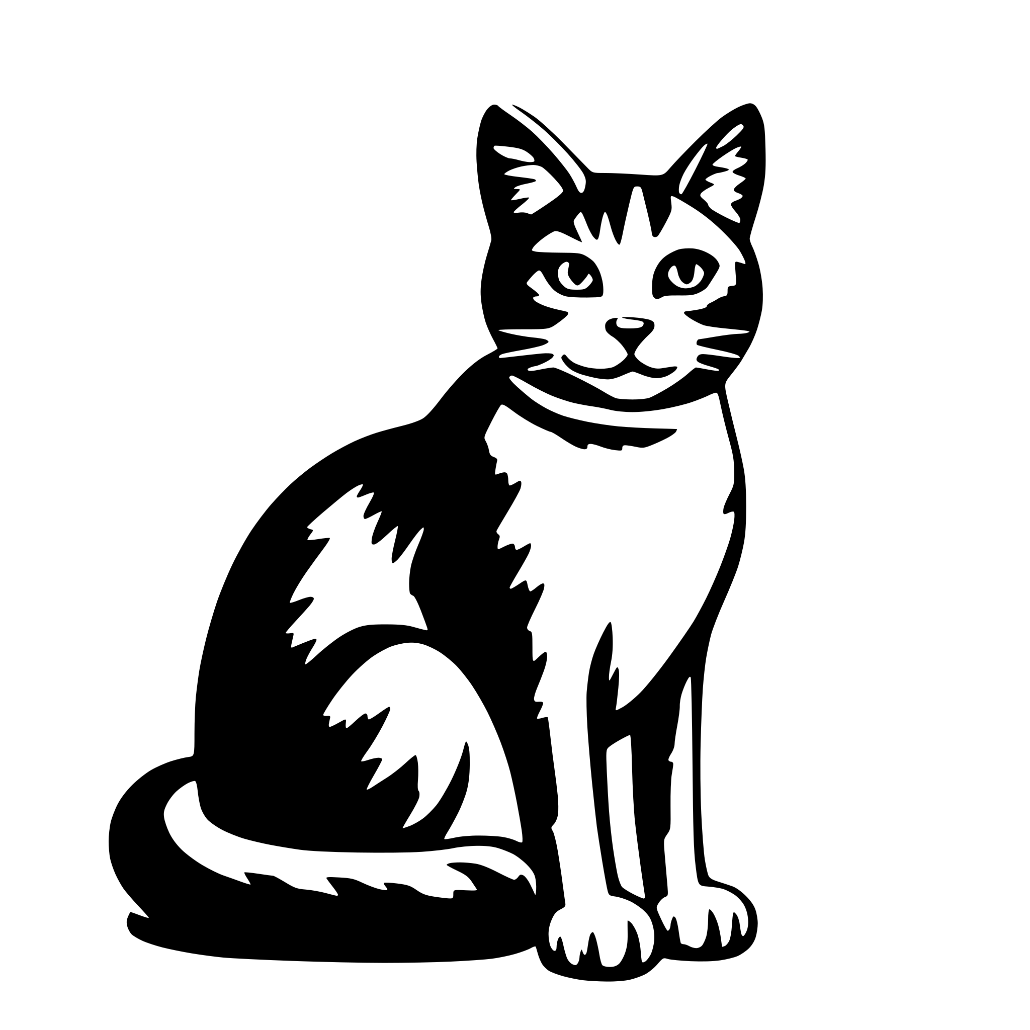 AI-generated SVG of 'cat'