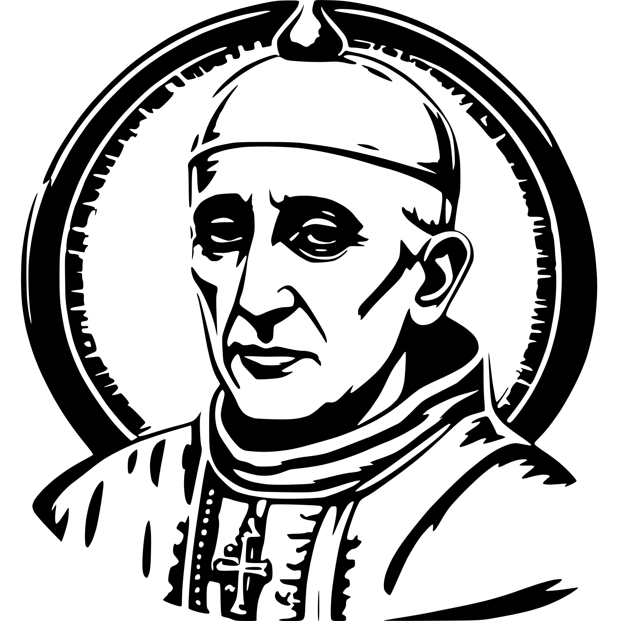 AI-generated SVG of 'esoteric pope'