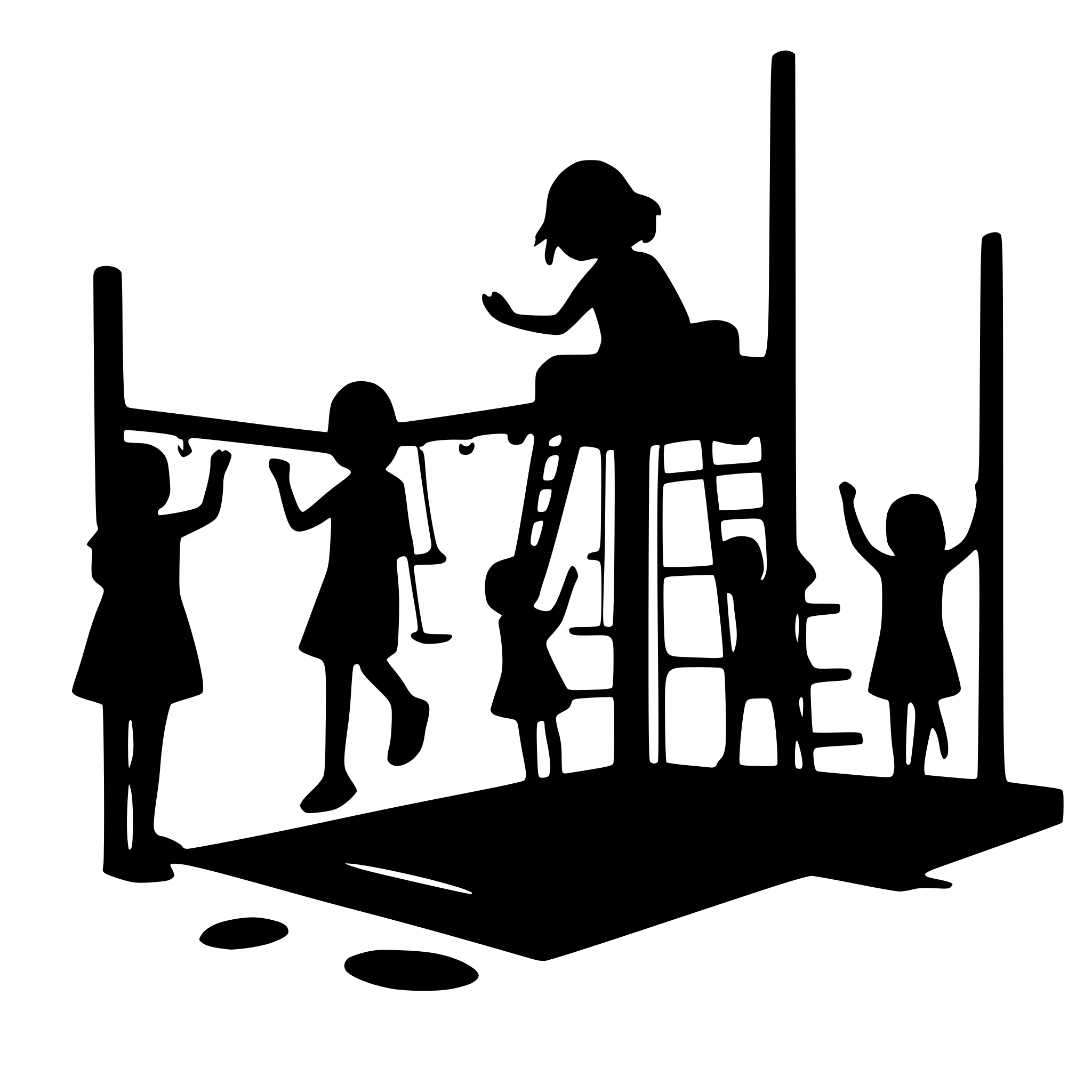 AI-generated SVG of a 10 children playing on a playground