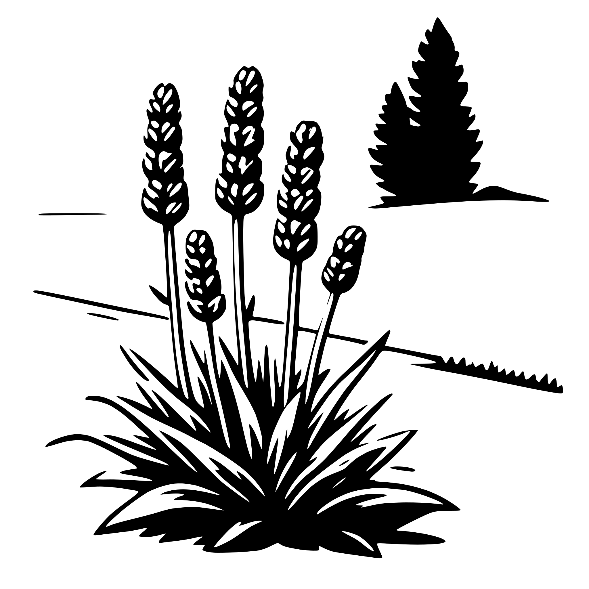 AI-generated SVG of a lavender