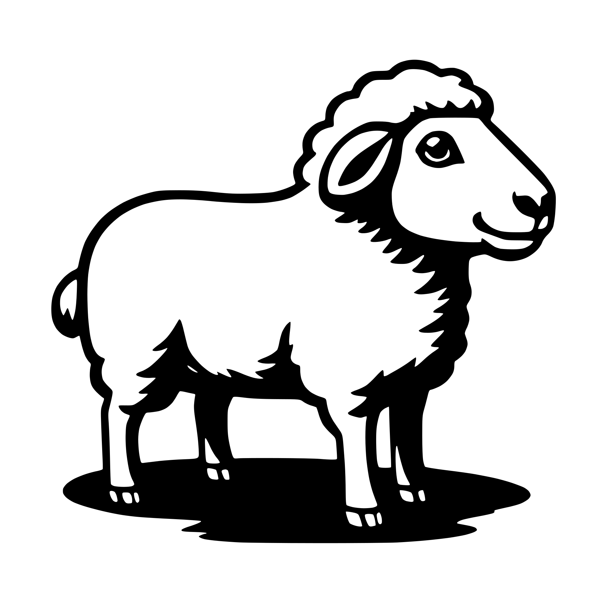 AI-generated SVG of 'sheep'