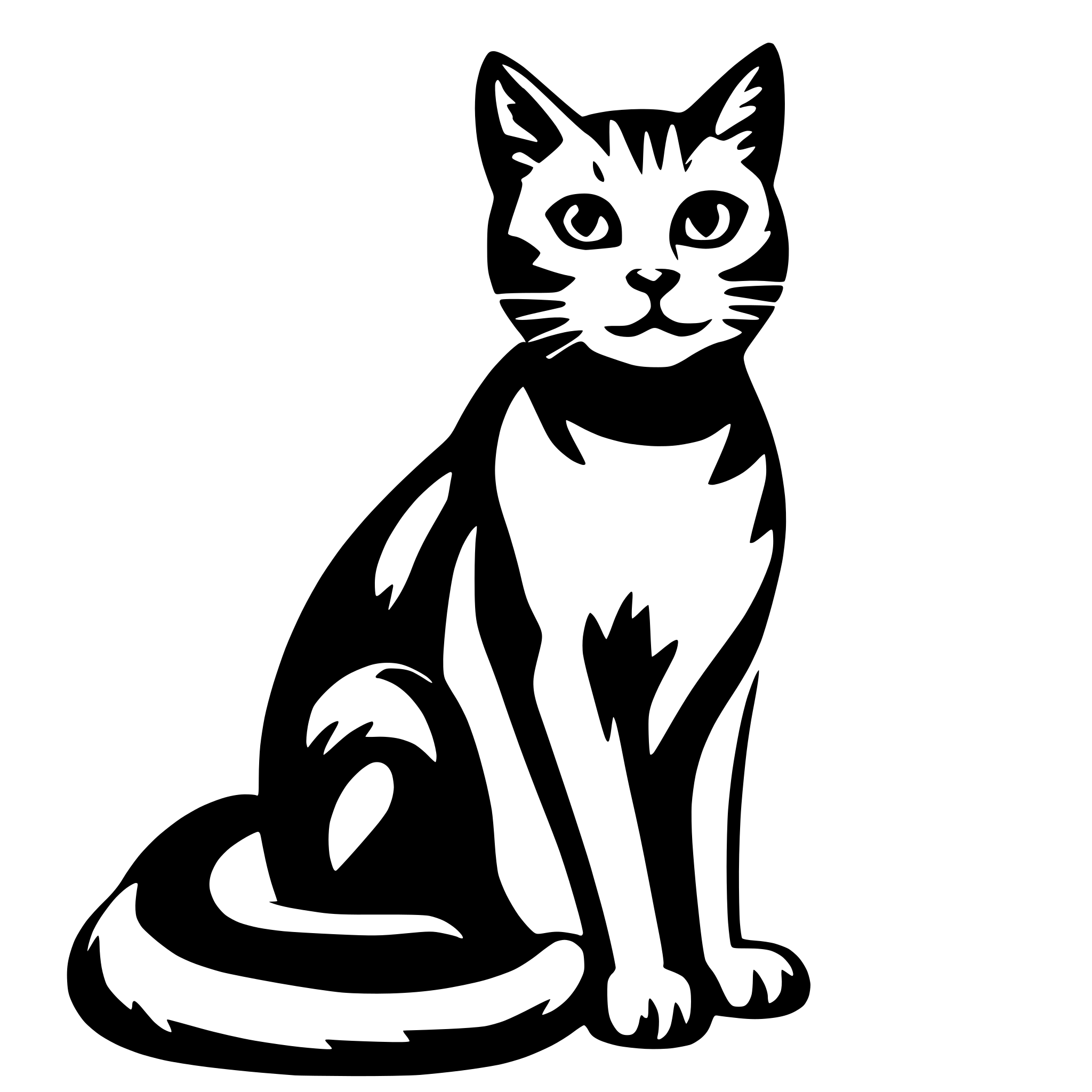 AI-generated SVG of a Cat