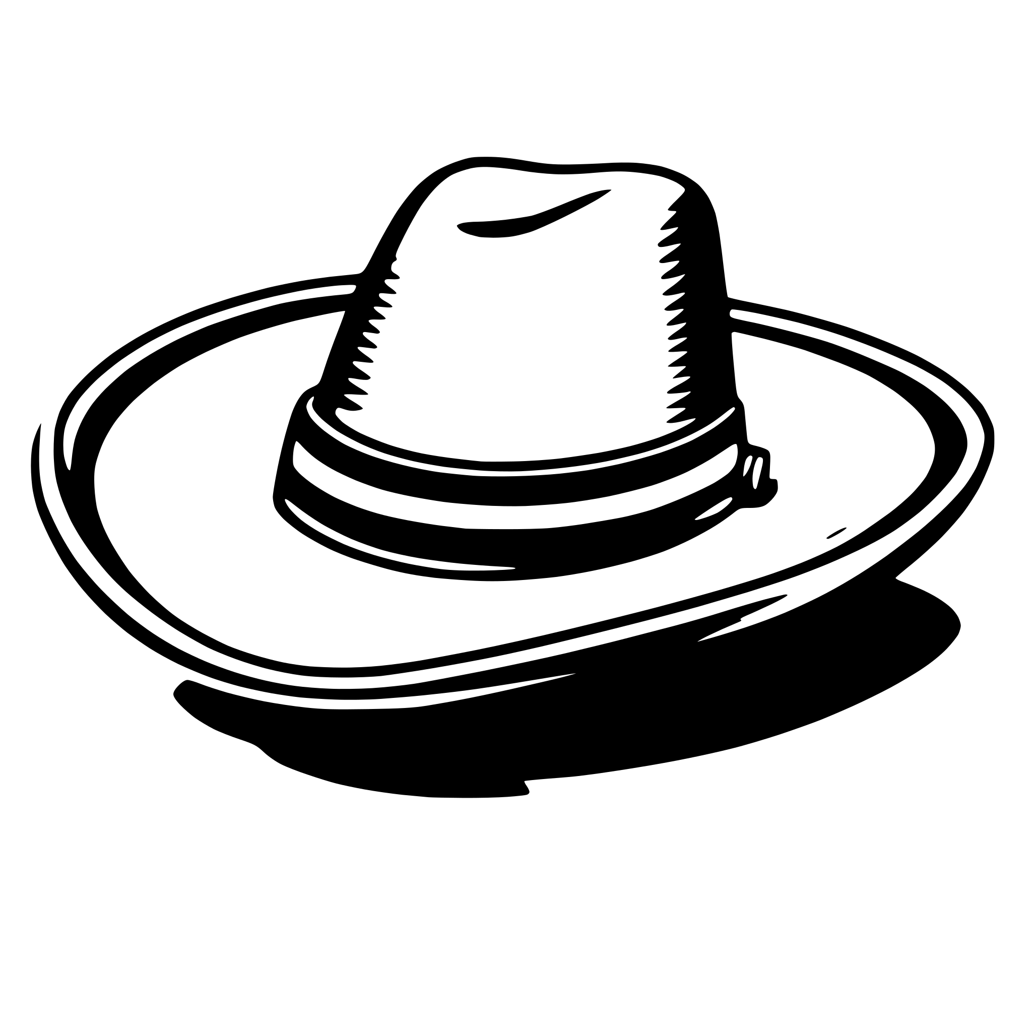 AI-generated SVG of 'sombrero'