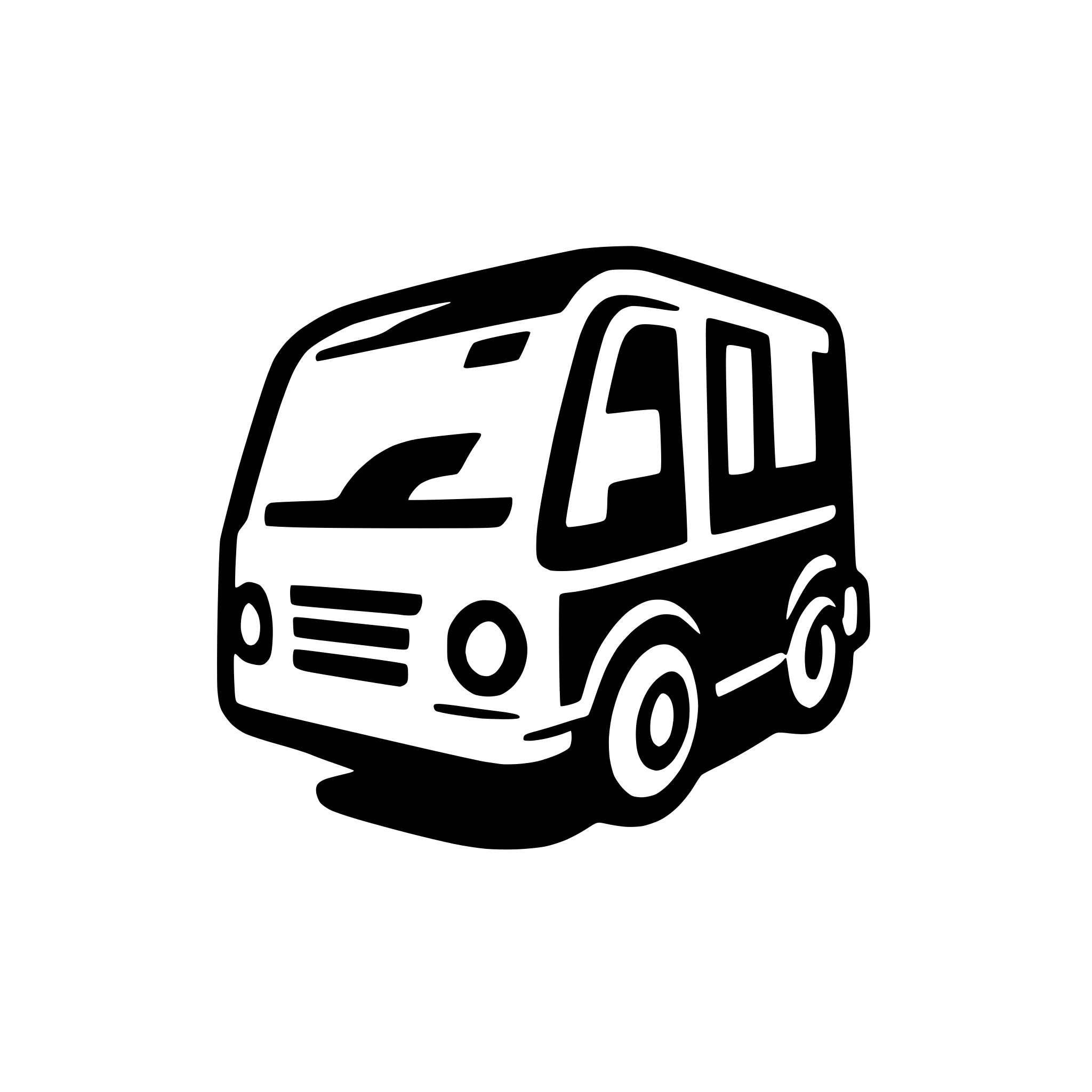 AI-generated SVG of a minimal material-like vehicle