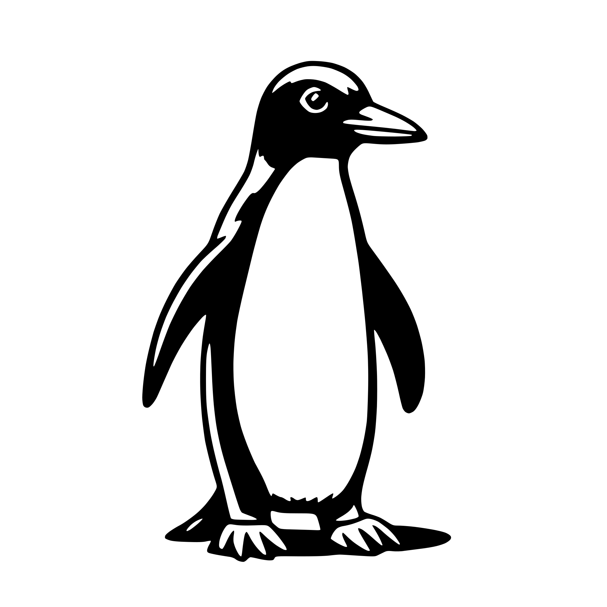 AI-generated SVG of 'penguin'