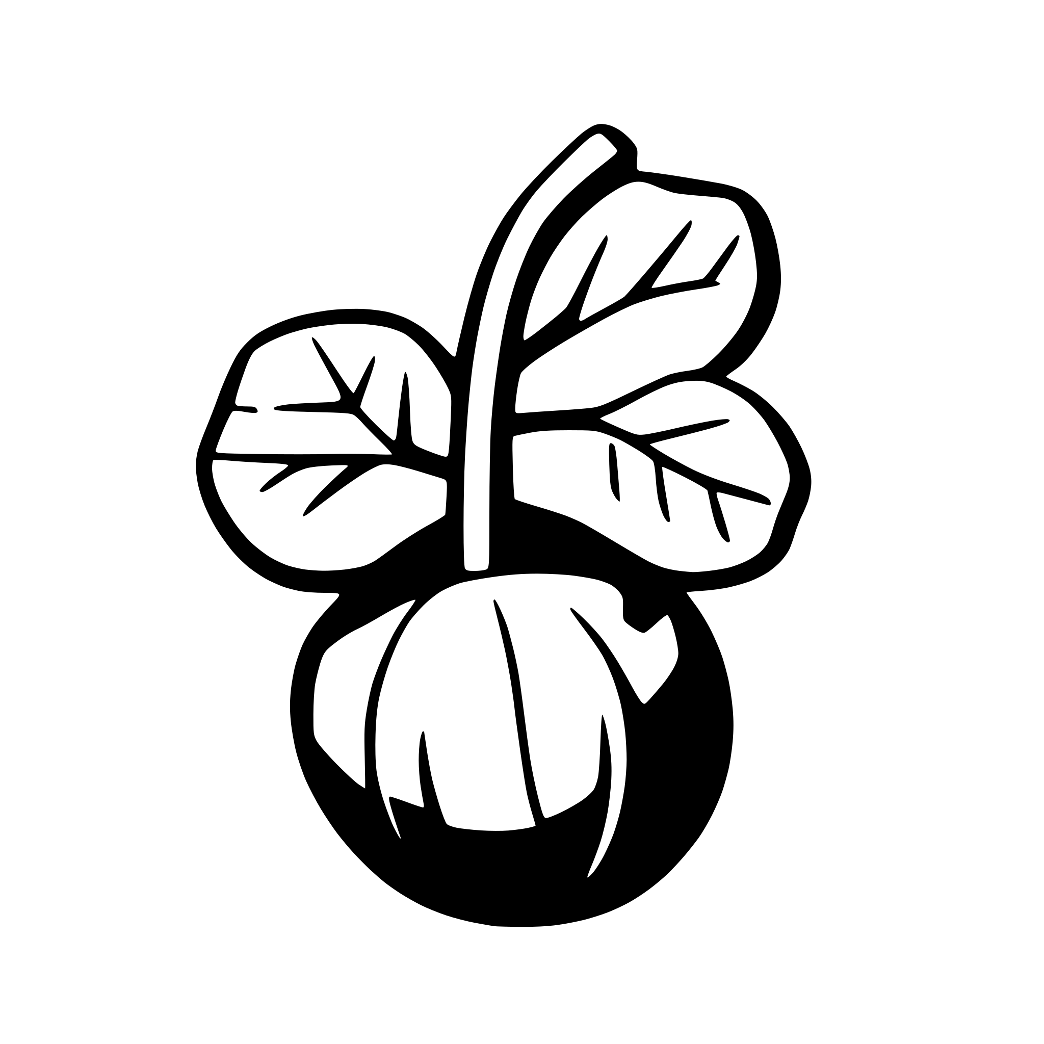 AI-generated SVG of a chestnut with leave