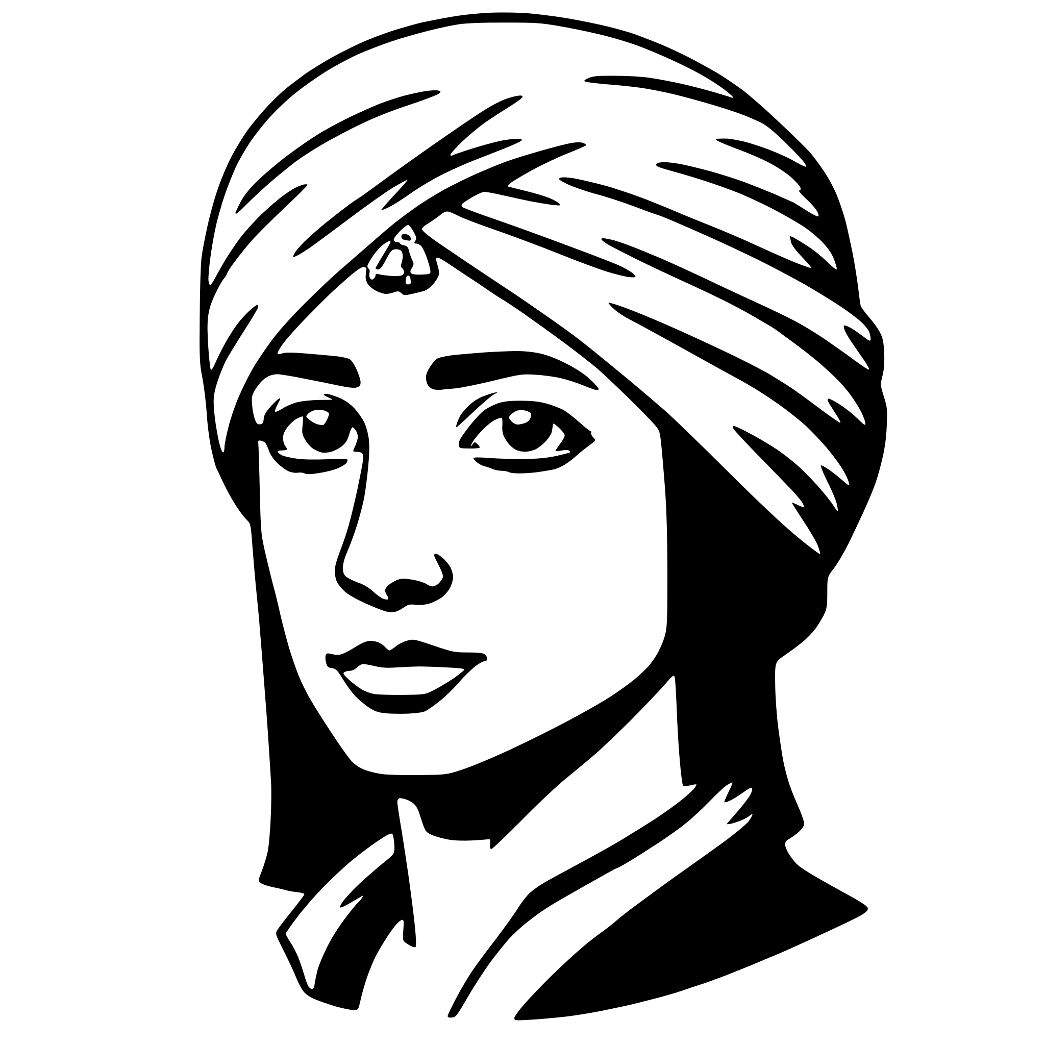 AI-generated SVG of 'turban'