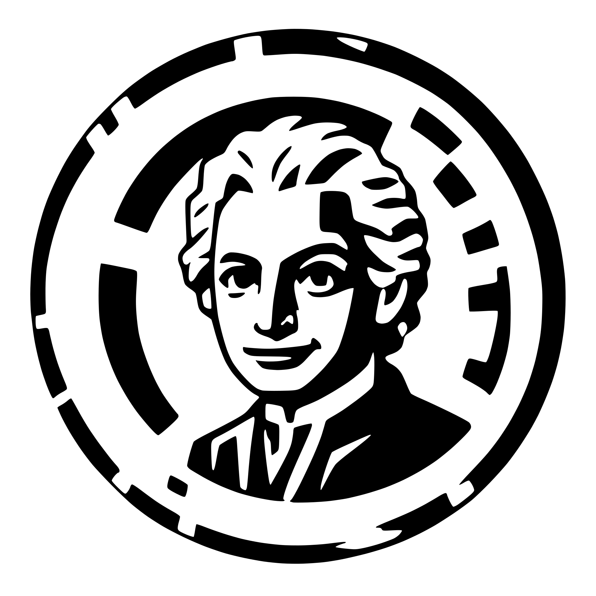 AI-generated SVG of a einstein face