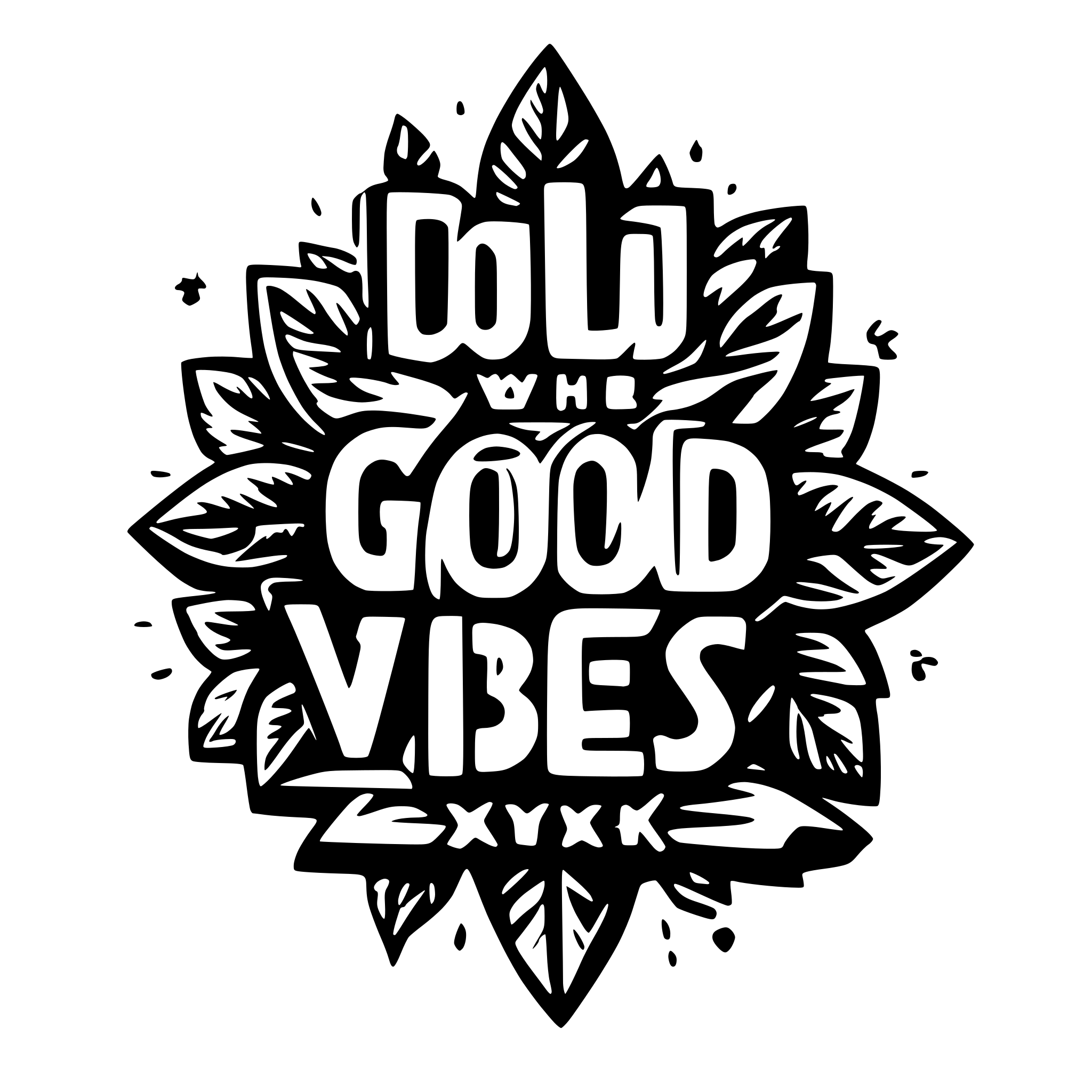 AI-generated SVG of a Good Vibes